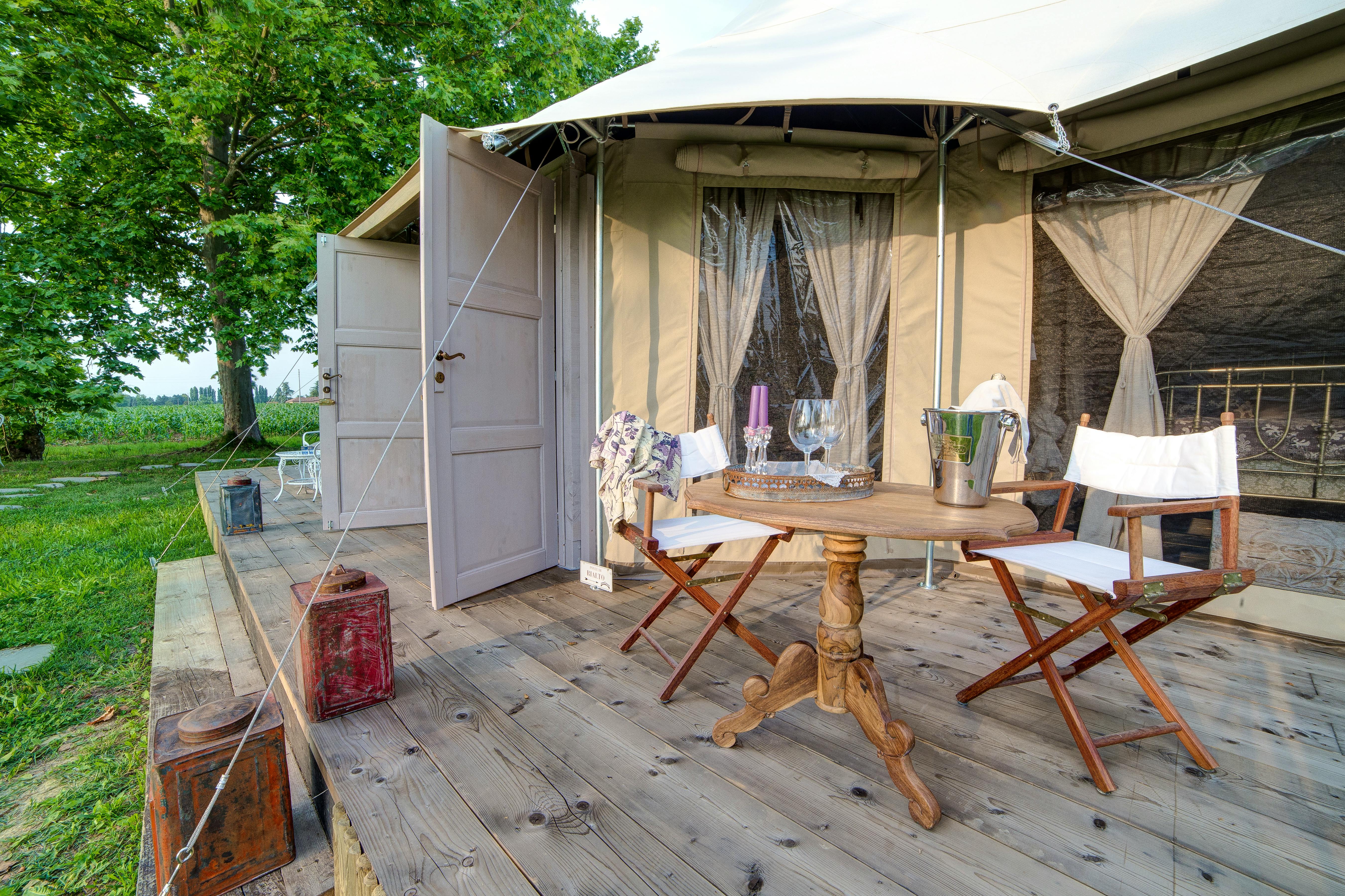 SUITE TENT BAMBOO - terrace for relax in the Nature 