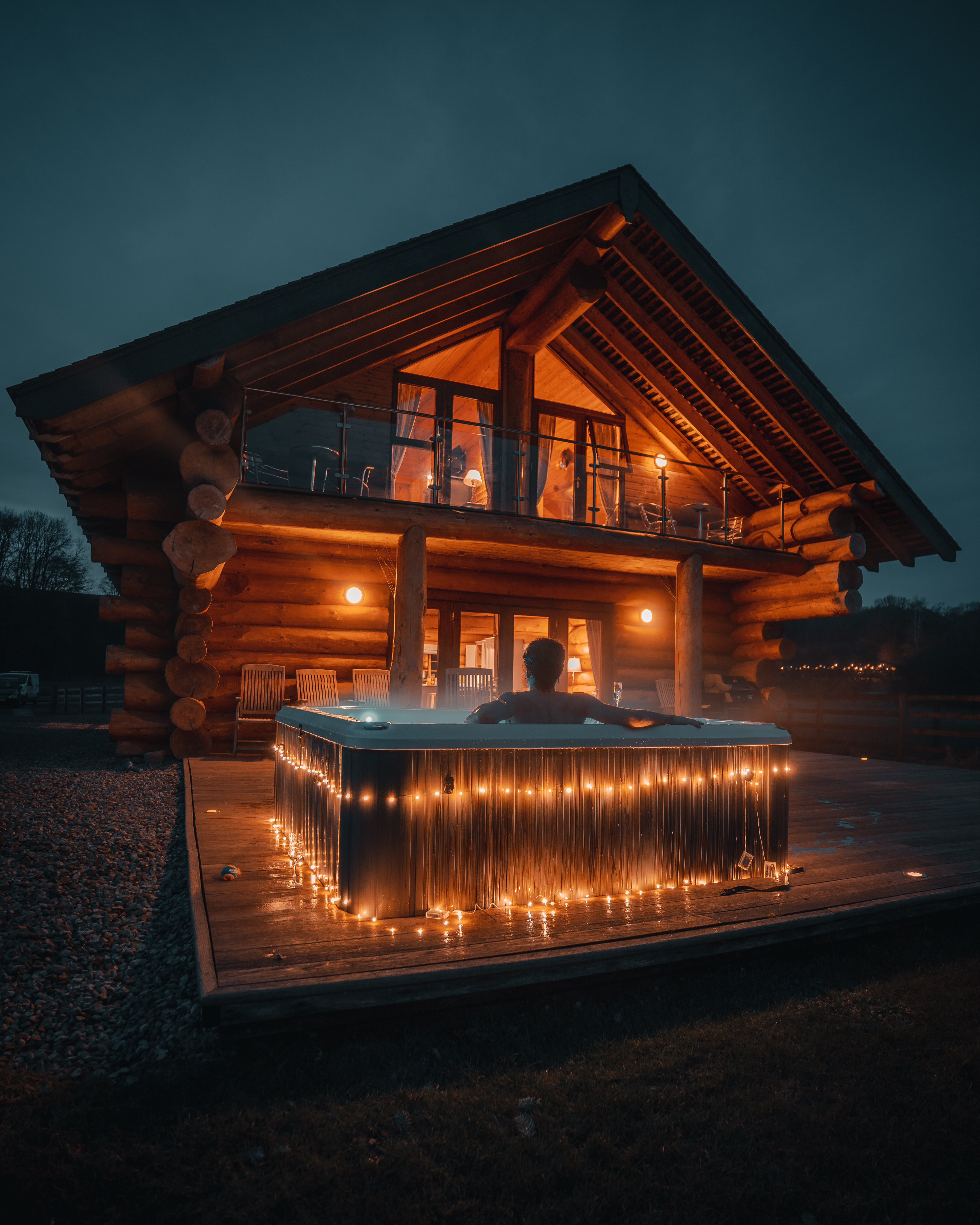 Dog friendly log cabins deals lake district hot tub