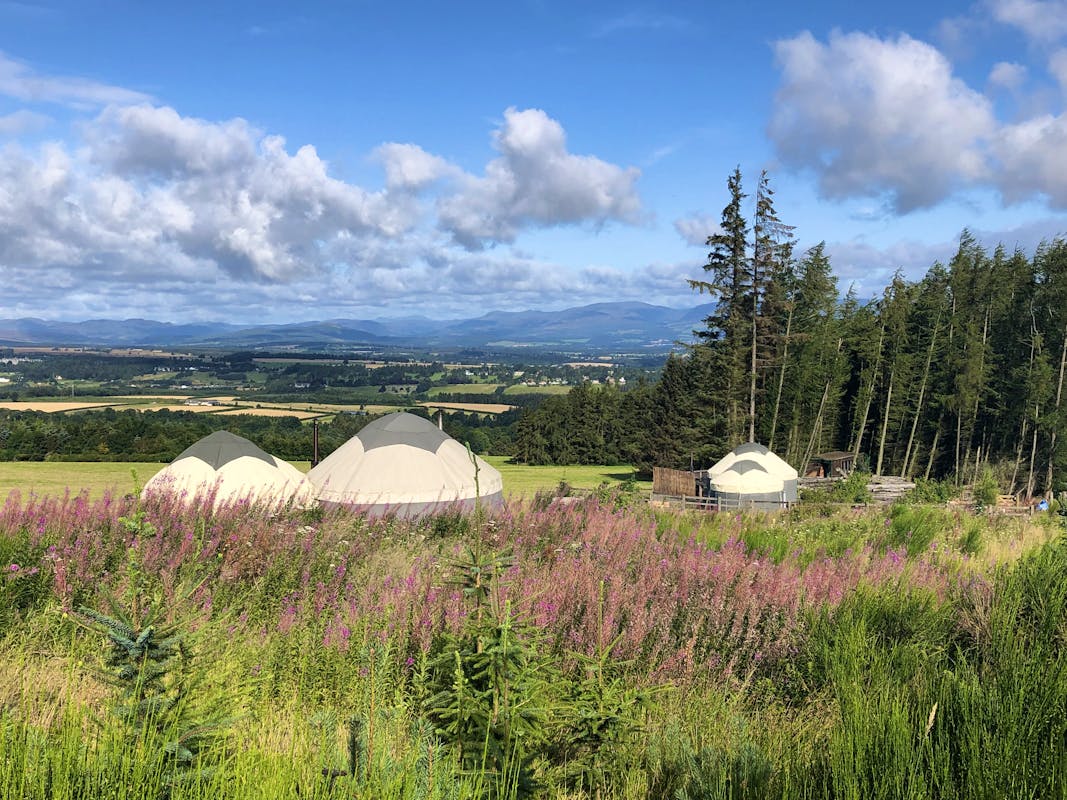 Alexander House Glamping Comfy yurts and cabin in Perthshire