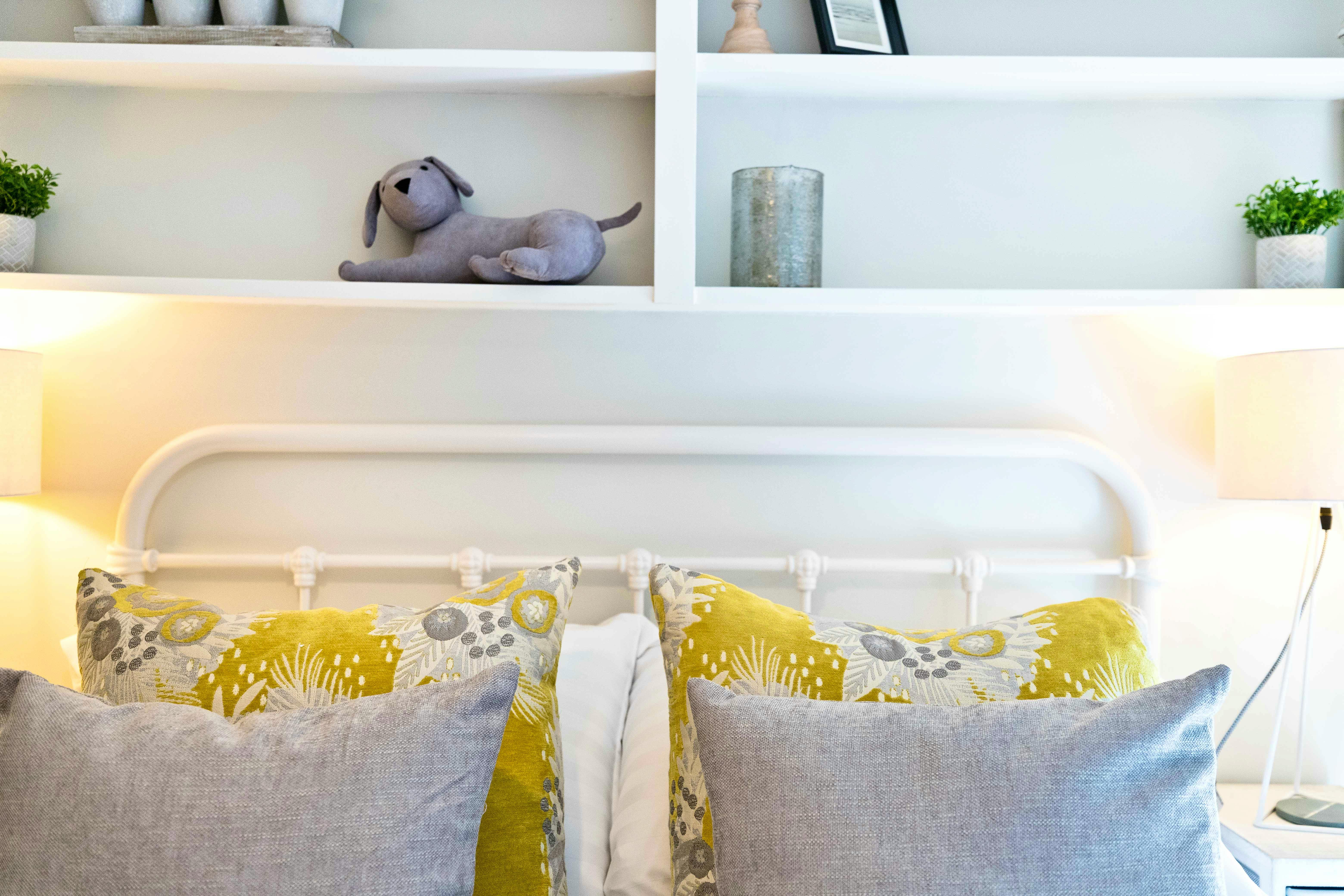 Soft furnishings in Bedroom 1