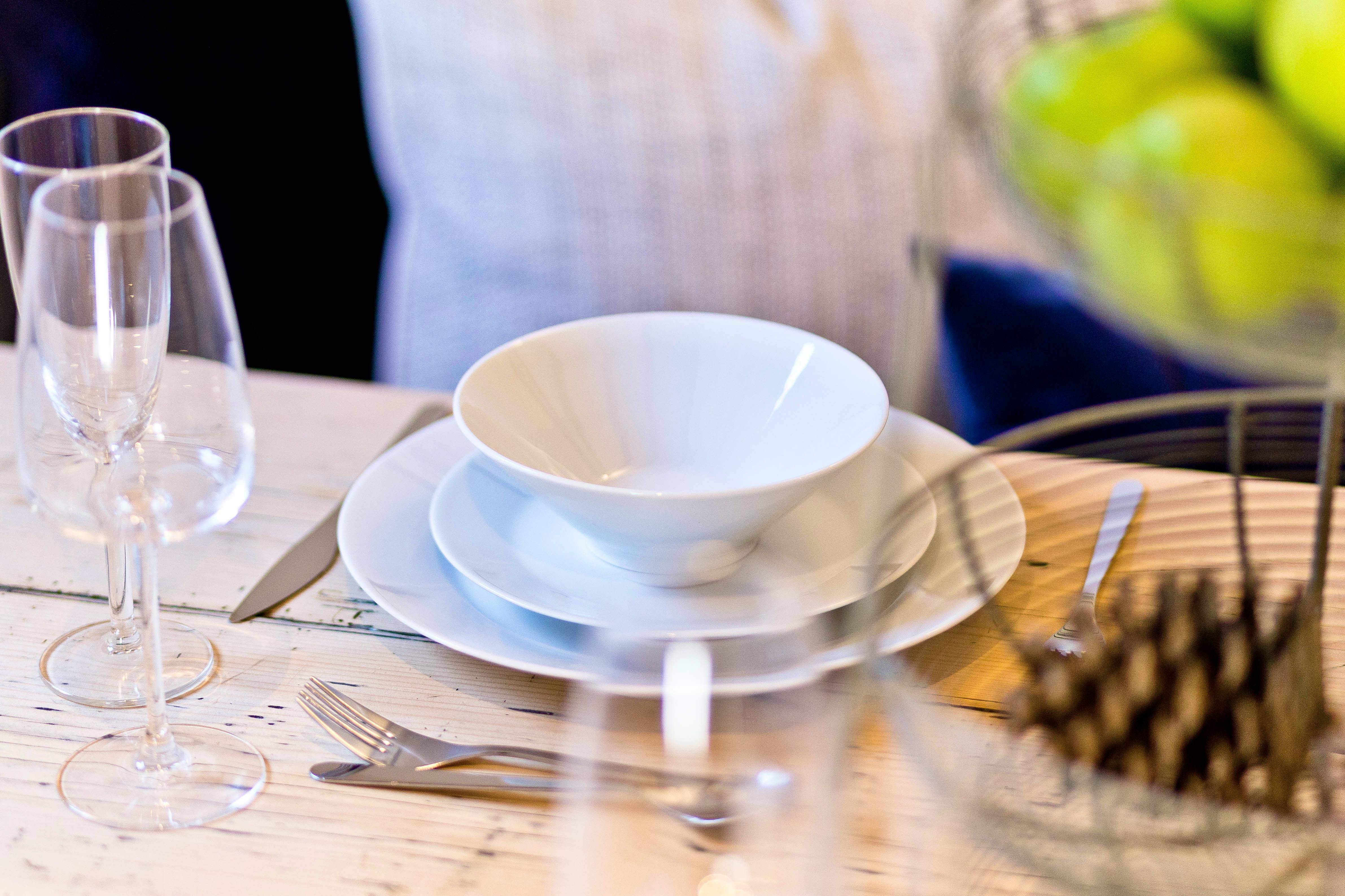 Table set for dining 