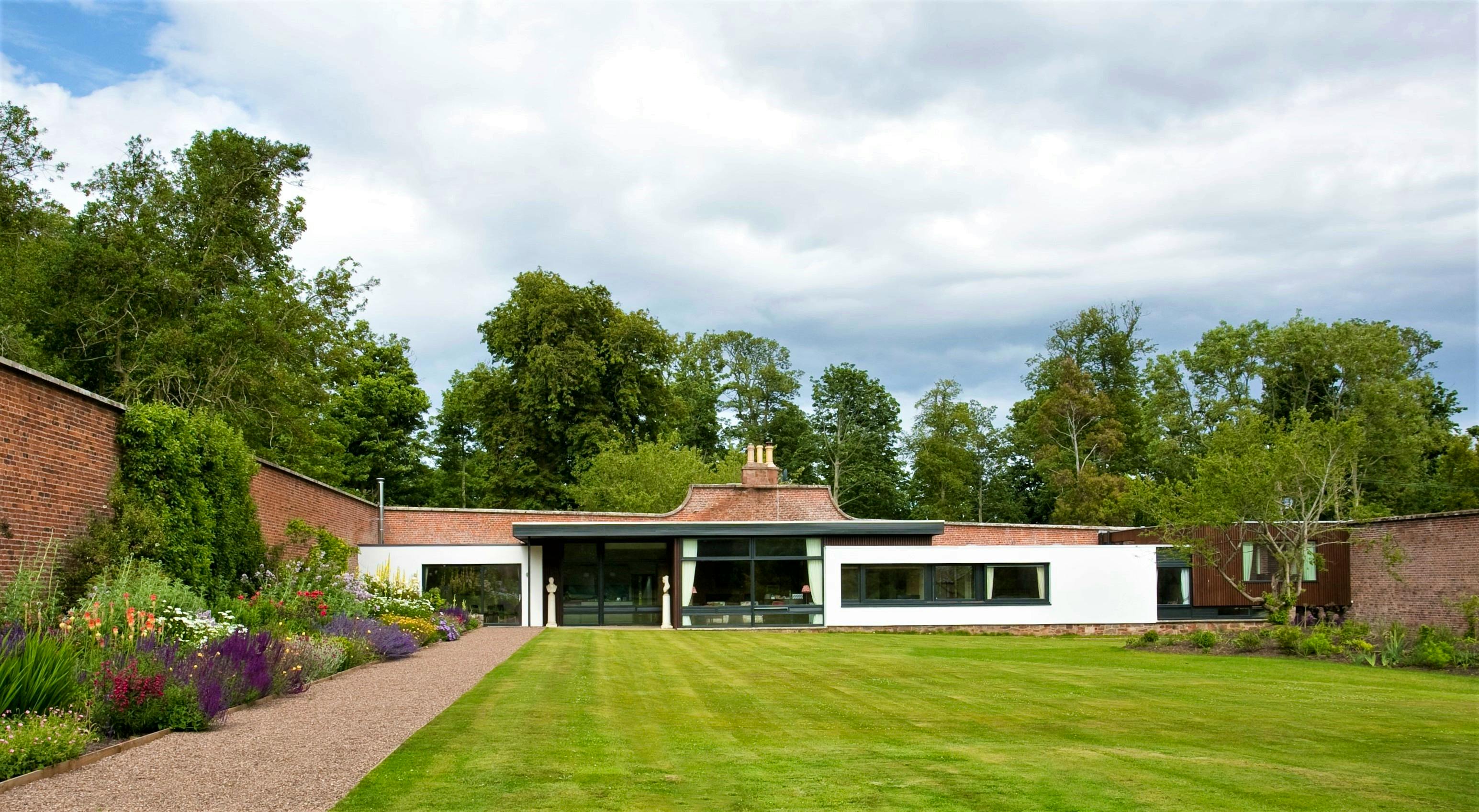 Guests have complete privacy in the five acre walled garden