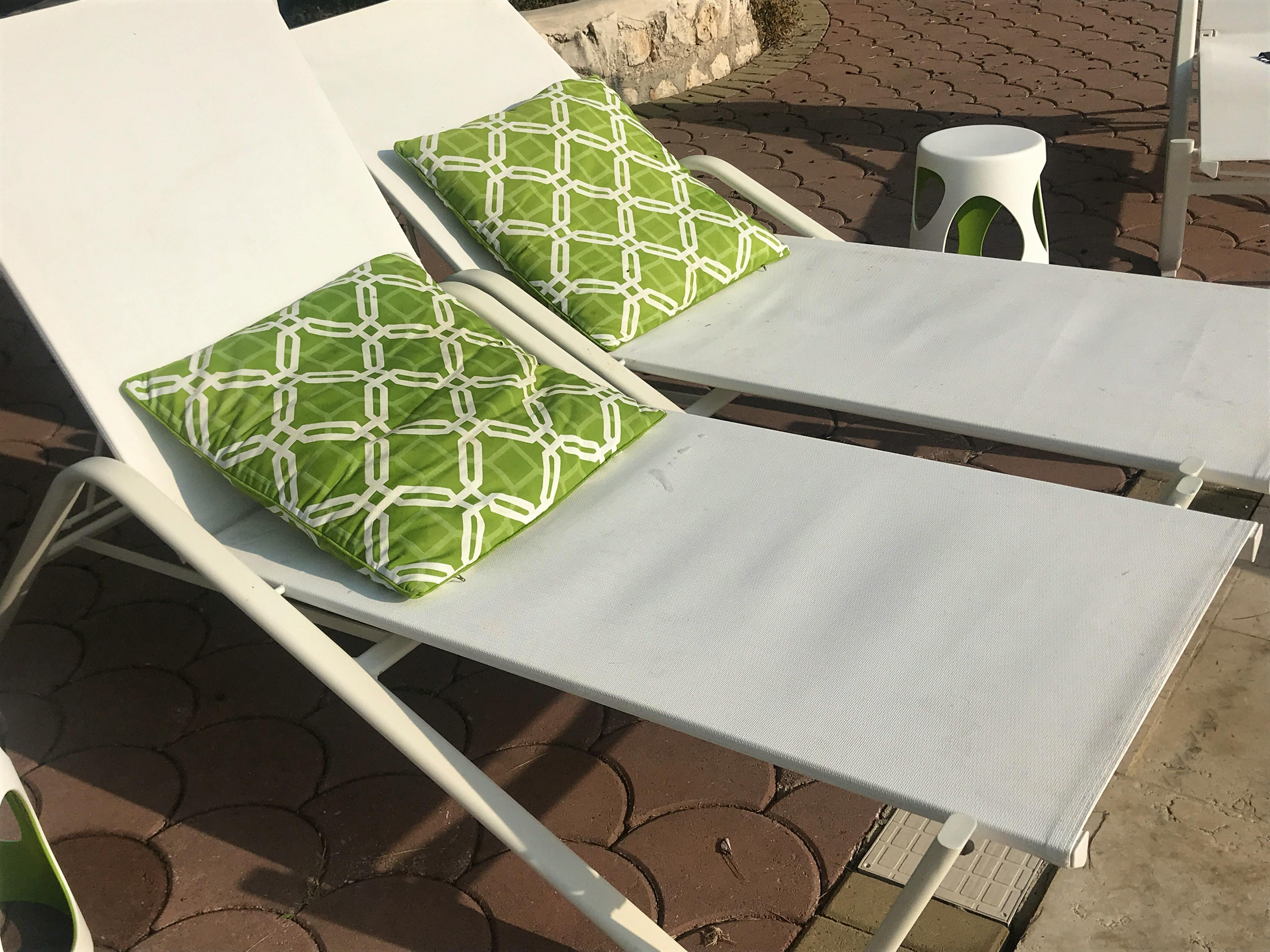 Loungers  by the pool