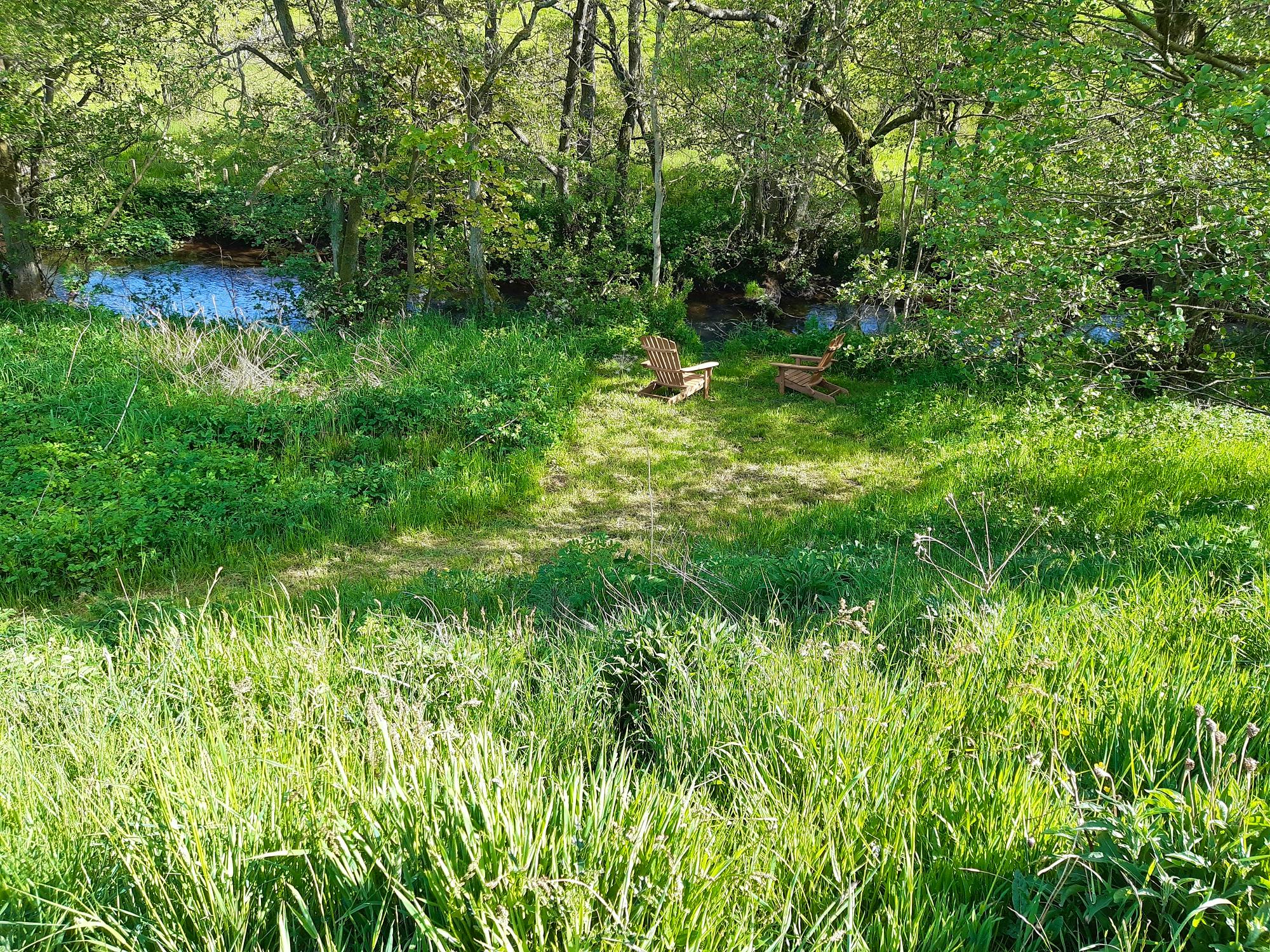 View over River Petteril valley from Rowan Retreat shepherds hut