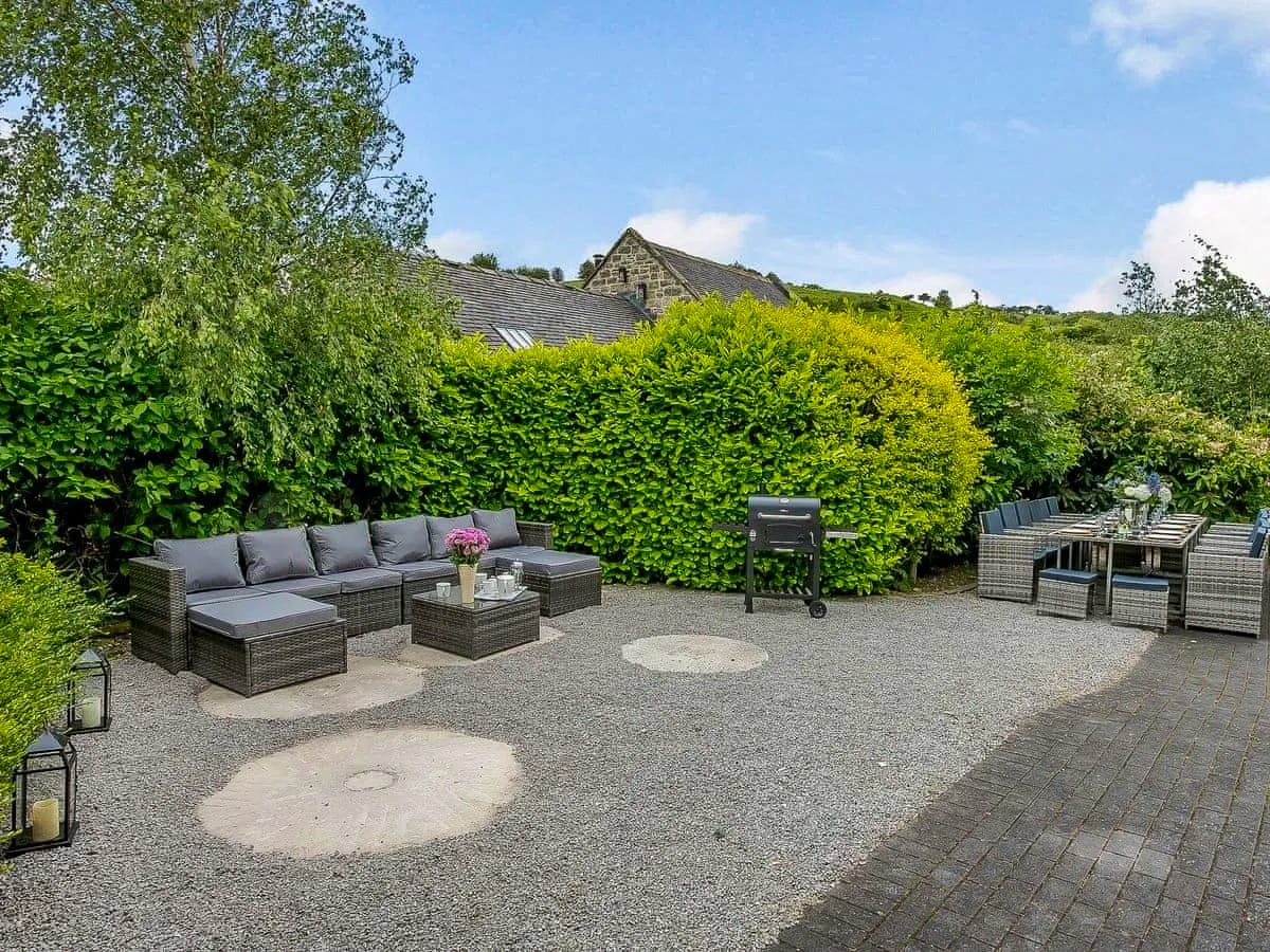 Back Patio with Furniture & BBQ