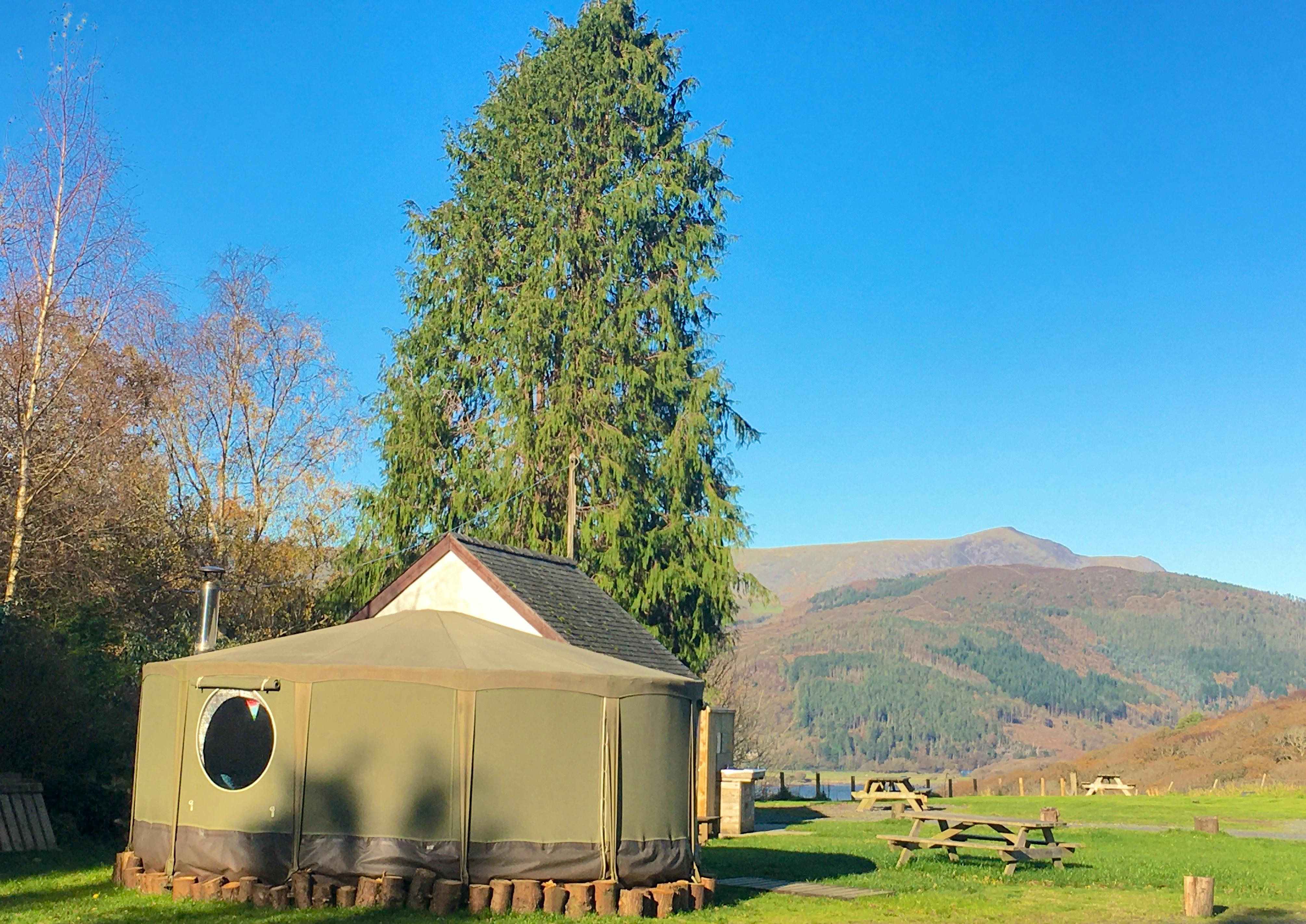 Idris yurt in winter location