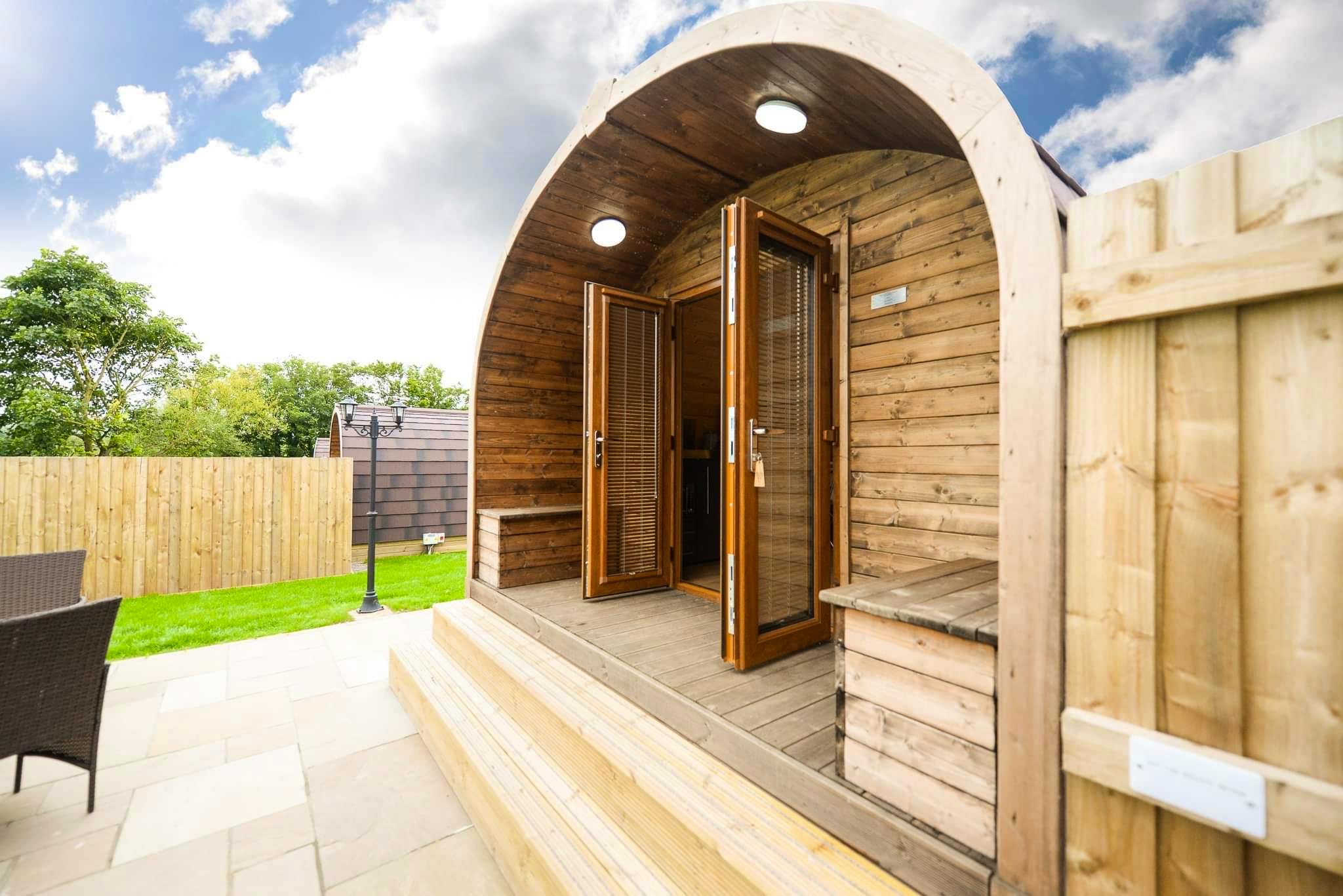 Wellington Farm Glamping Pods Hot tub glamping in the Lake District
