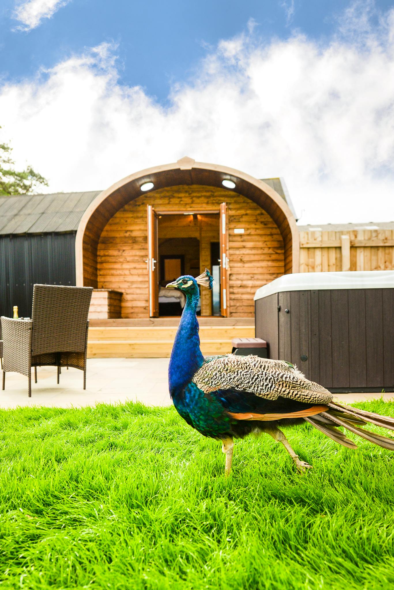 Wellington Farm Glamping Pods Hot tub glamping in the Lake District