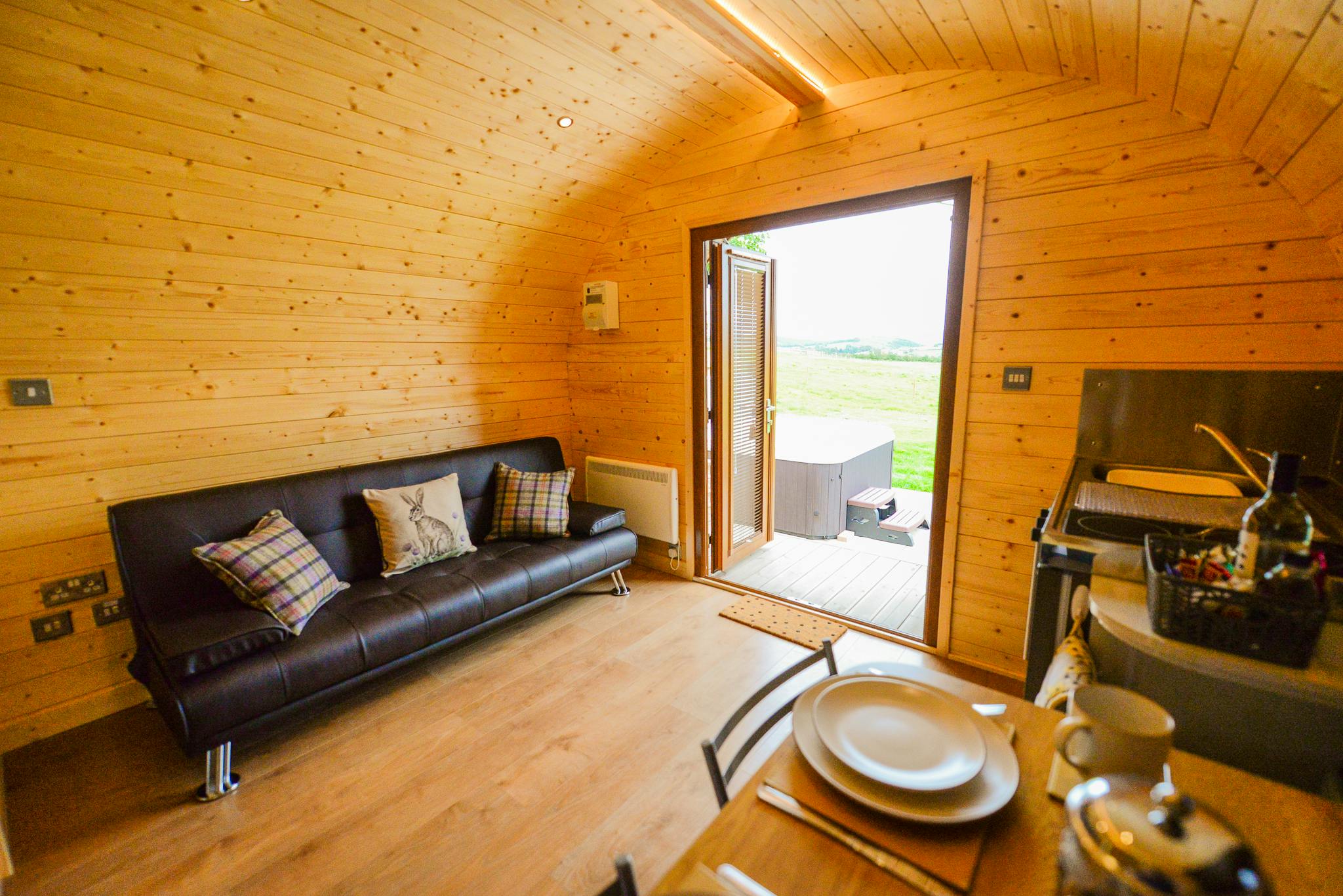 Wellington Farm Glamping Pods Hot tub glamping in the Lake District