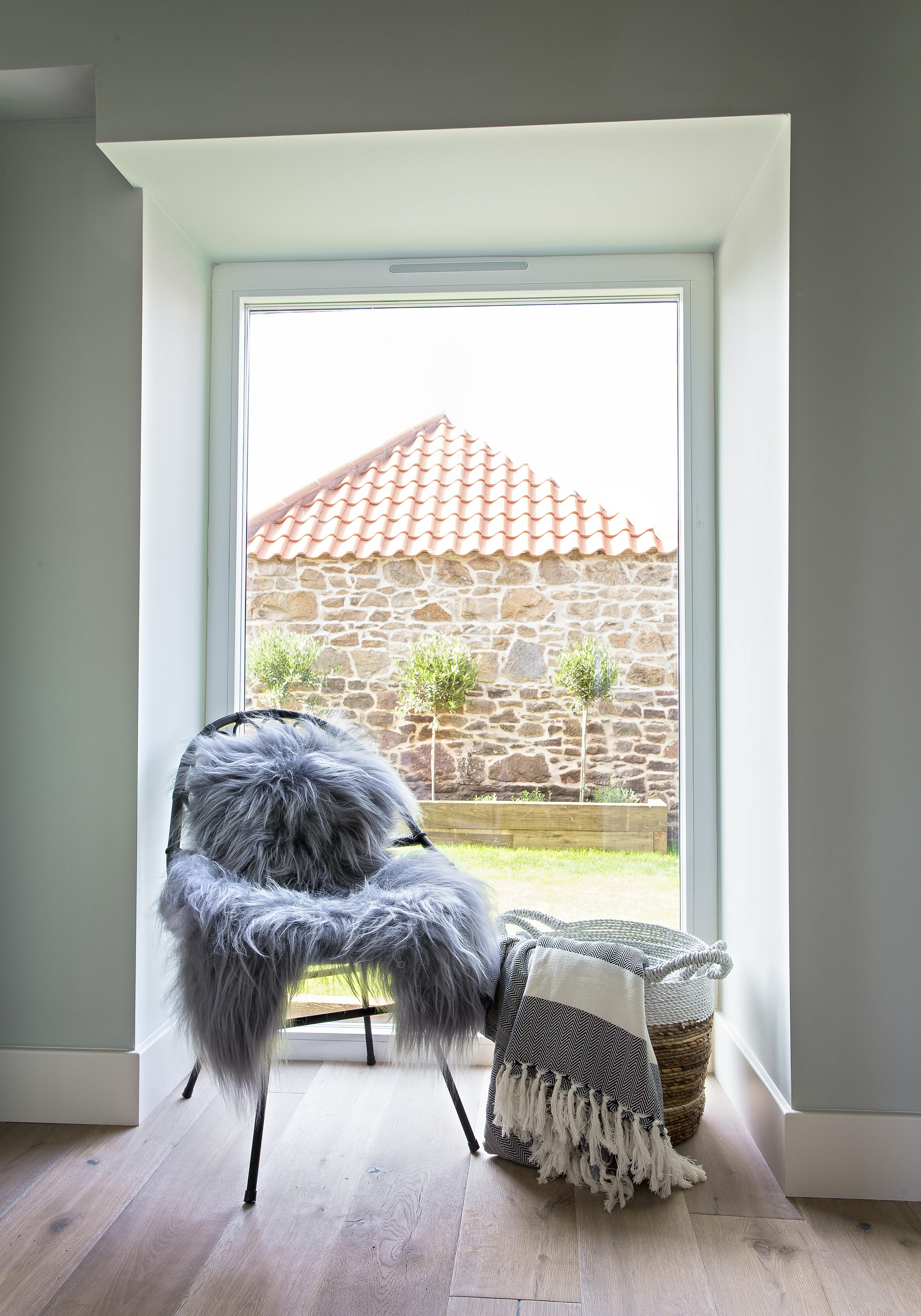 View out onto secure back garden