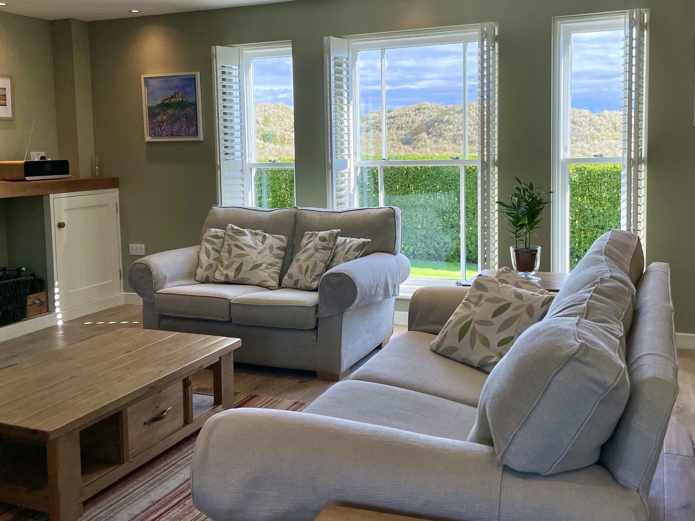 Throw open the shutters and soak up the Dune views, you might see the resident deer at dusk & dawn 