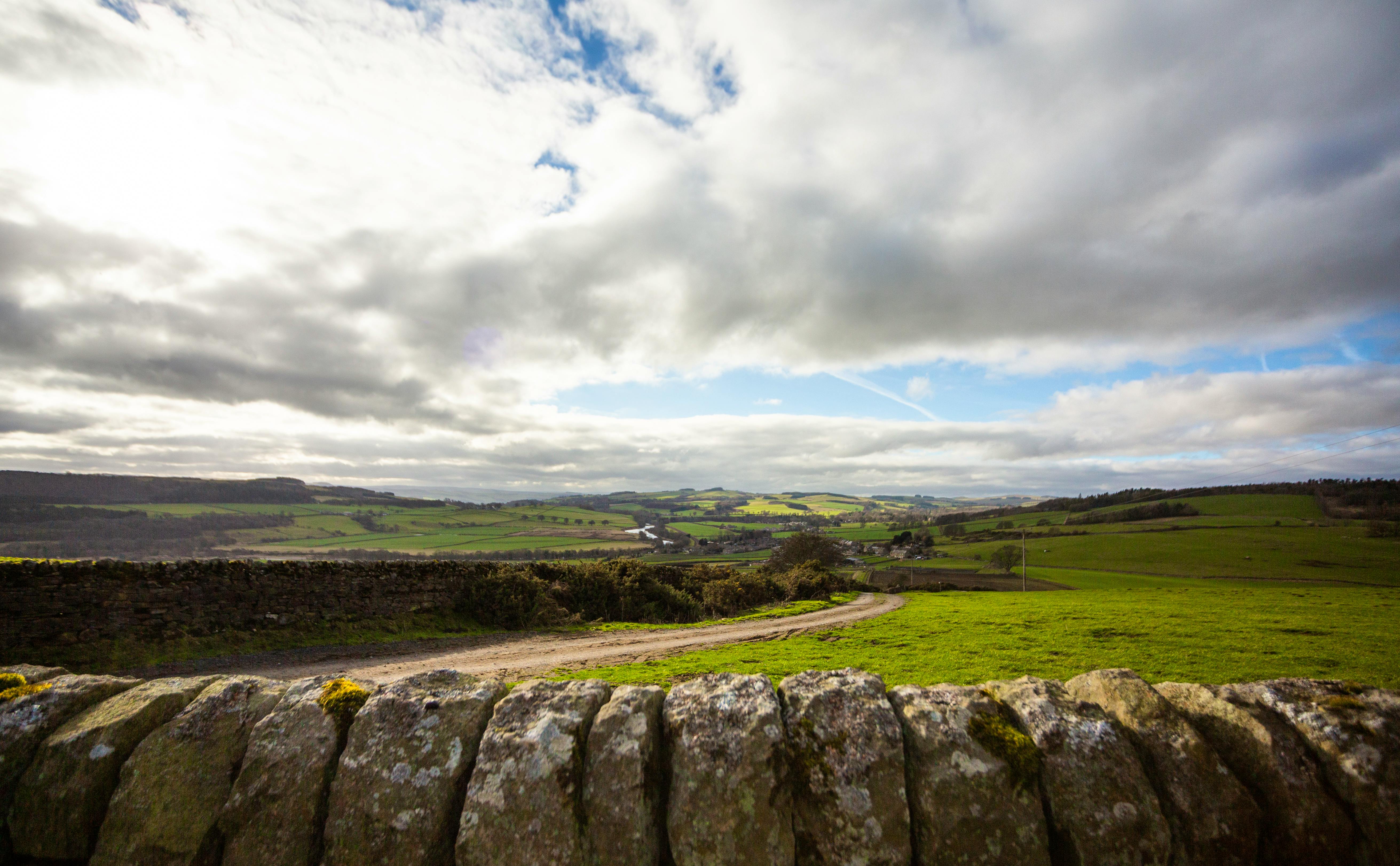 Stunning views across the valley