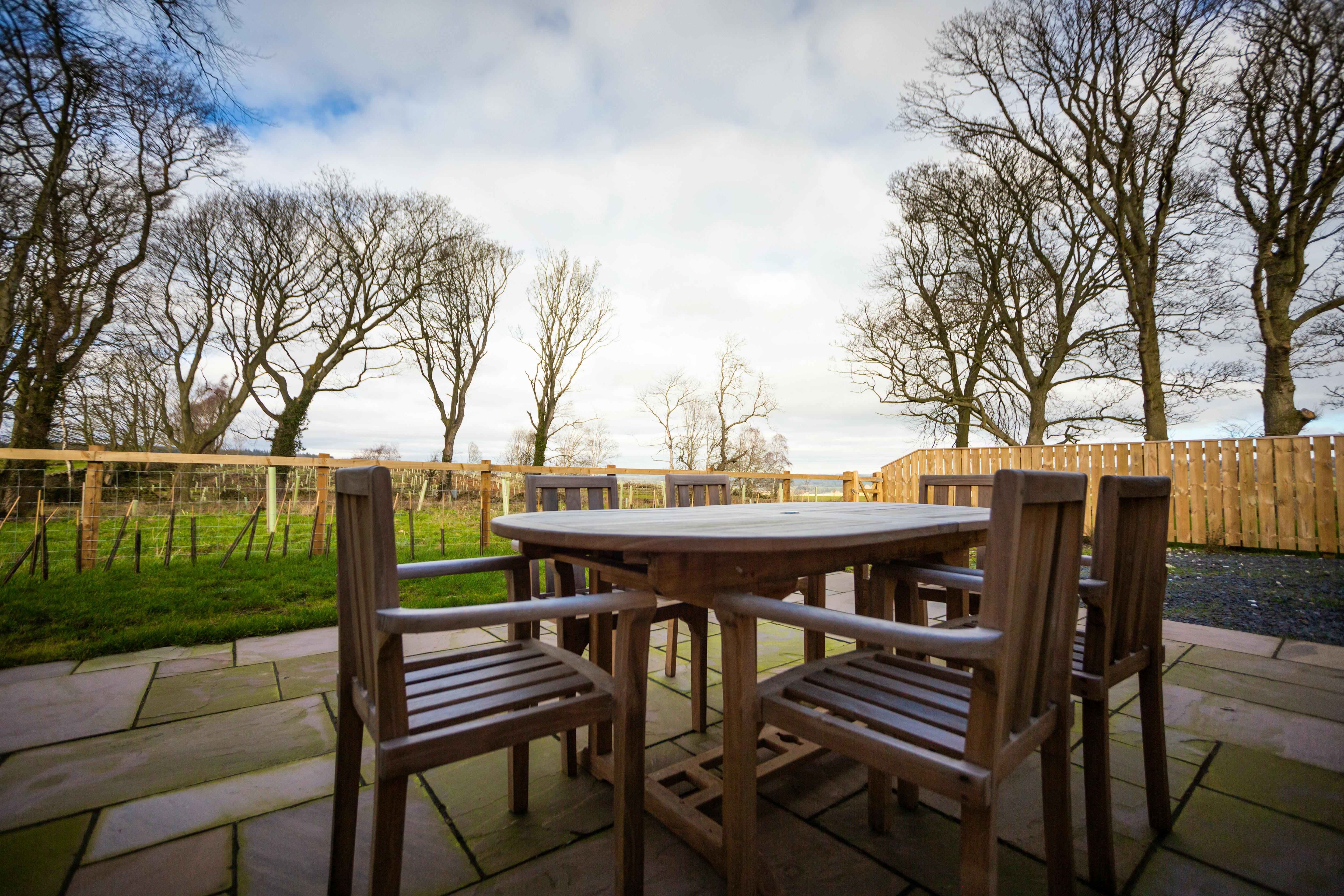 Private patio and garden