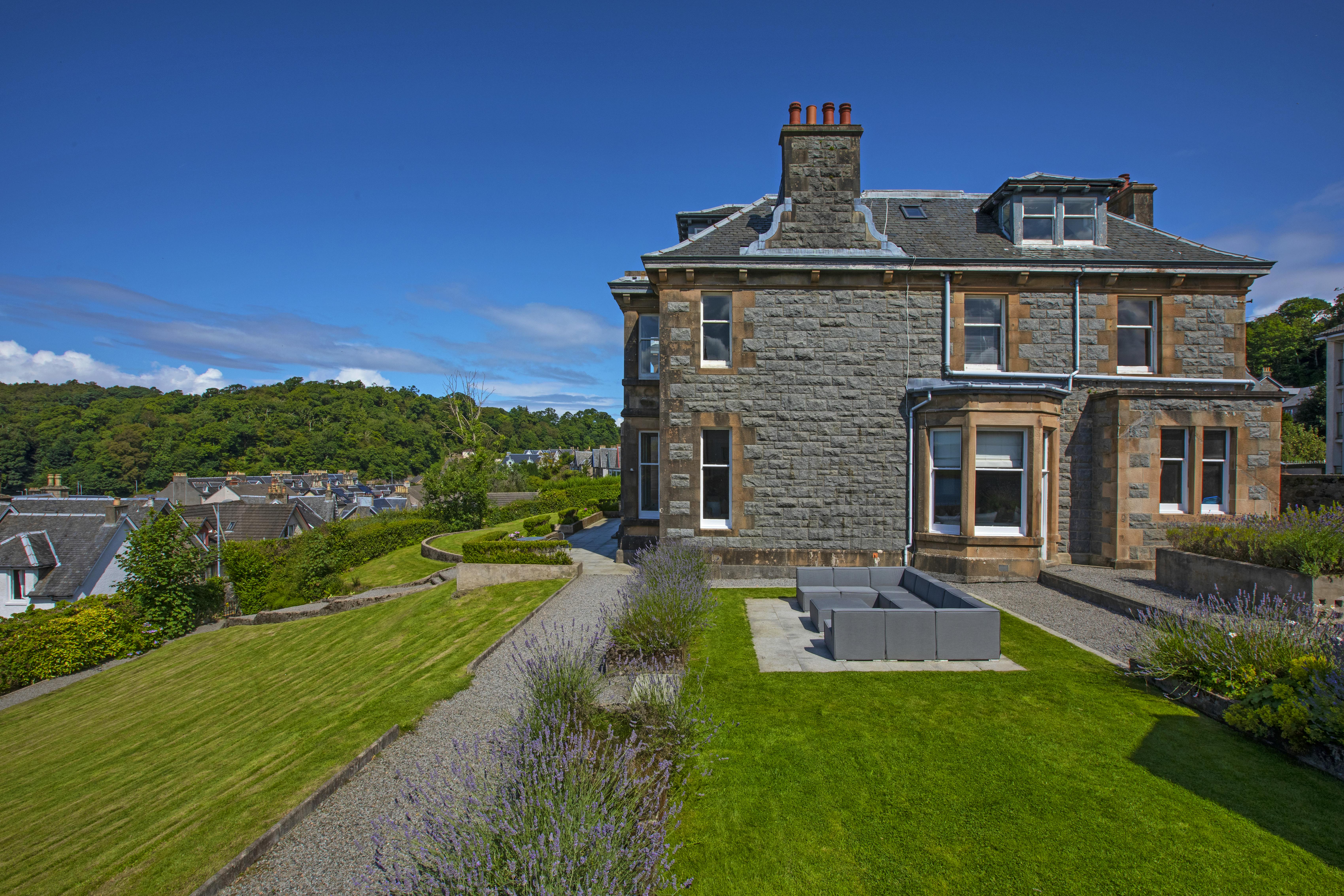 Soft sofa to enjoy the garden views