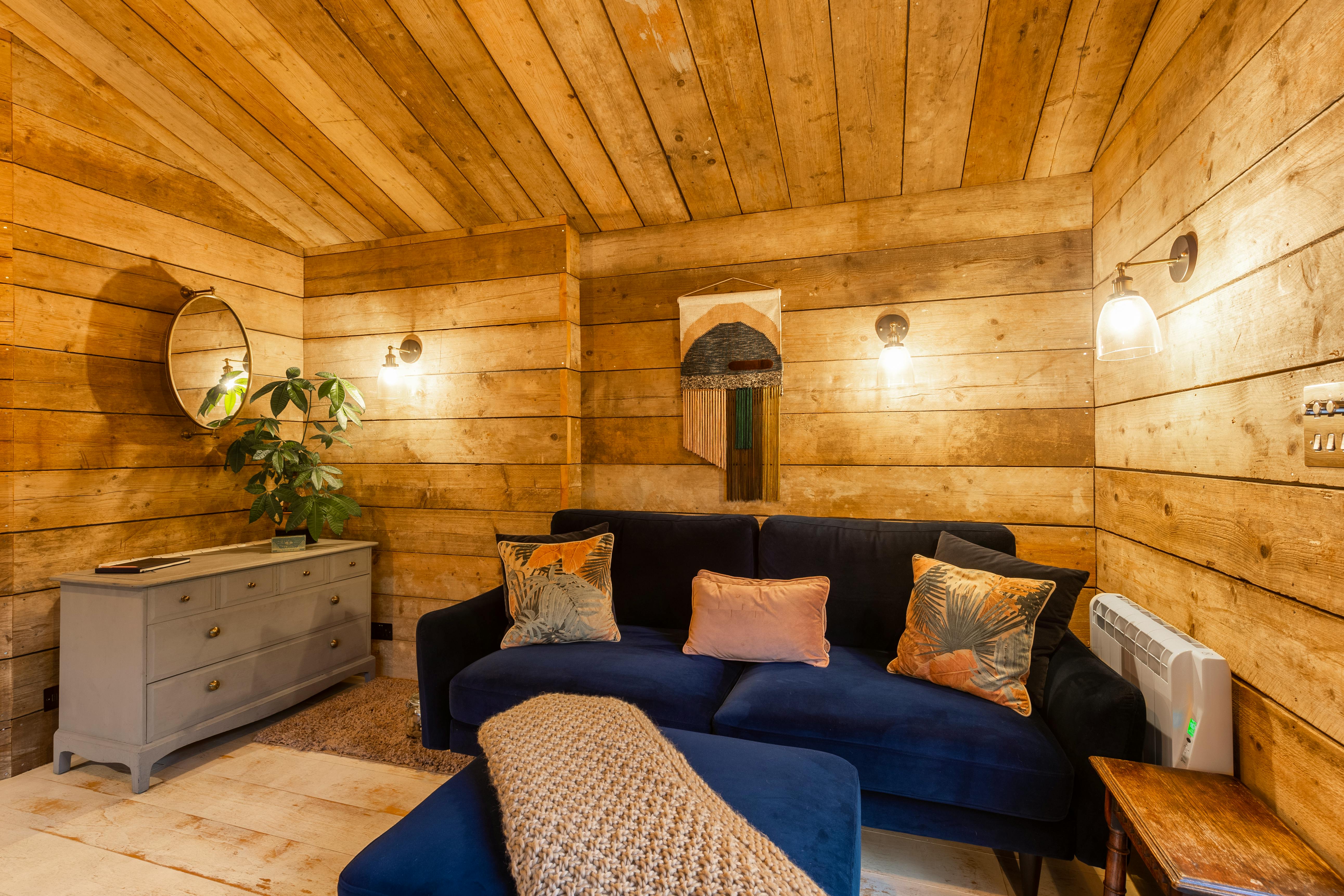 Snuggle down on our snug sofa