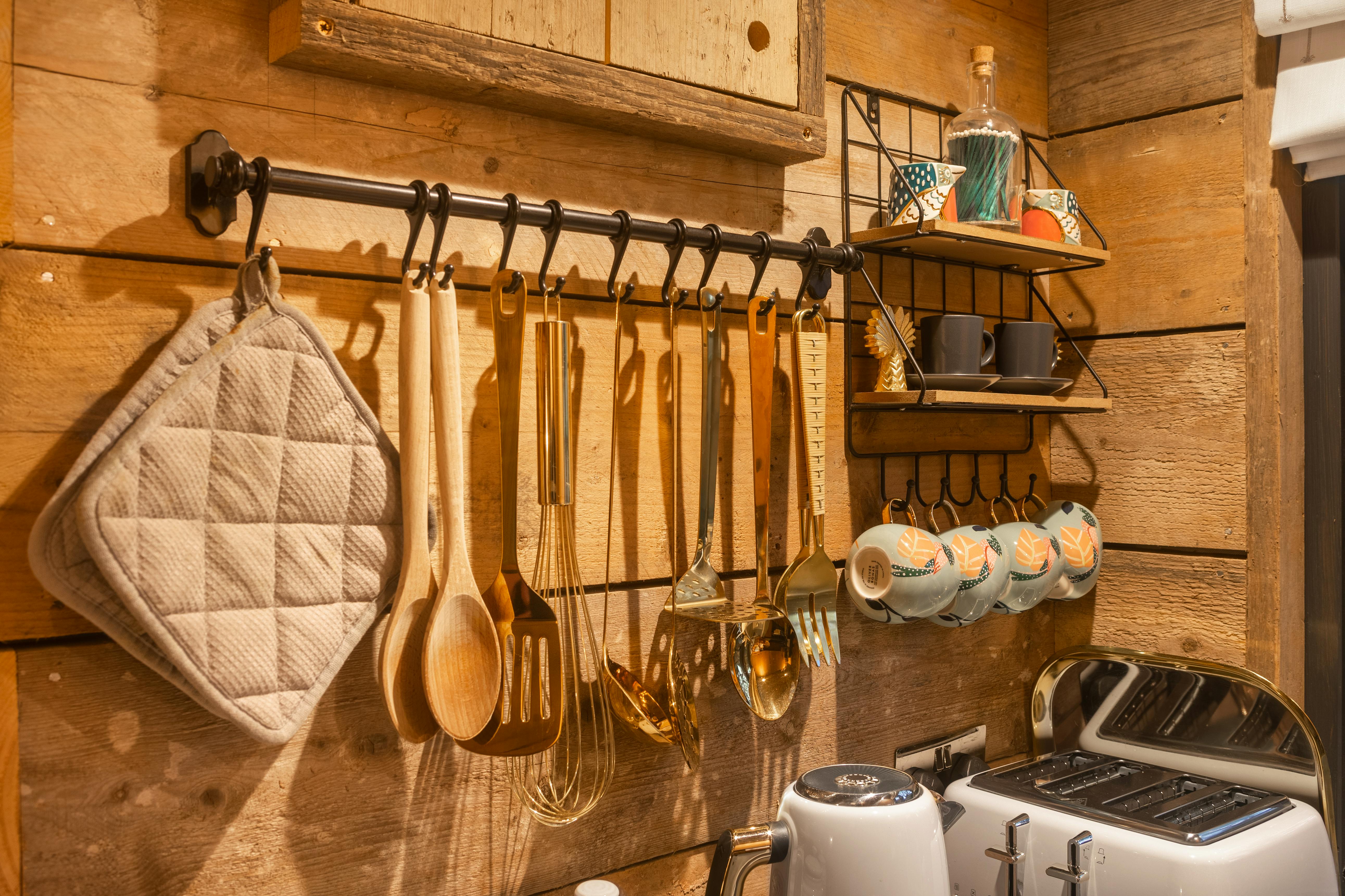 Fully stocked kitchen