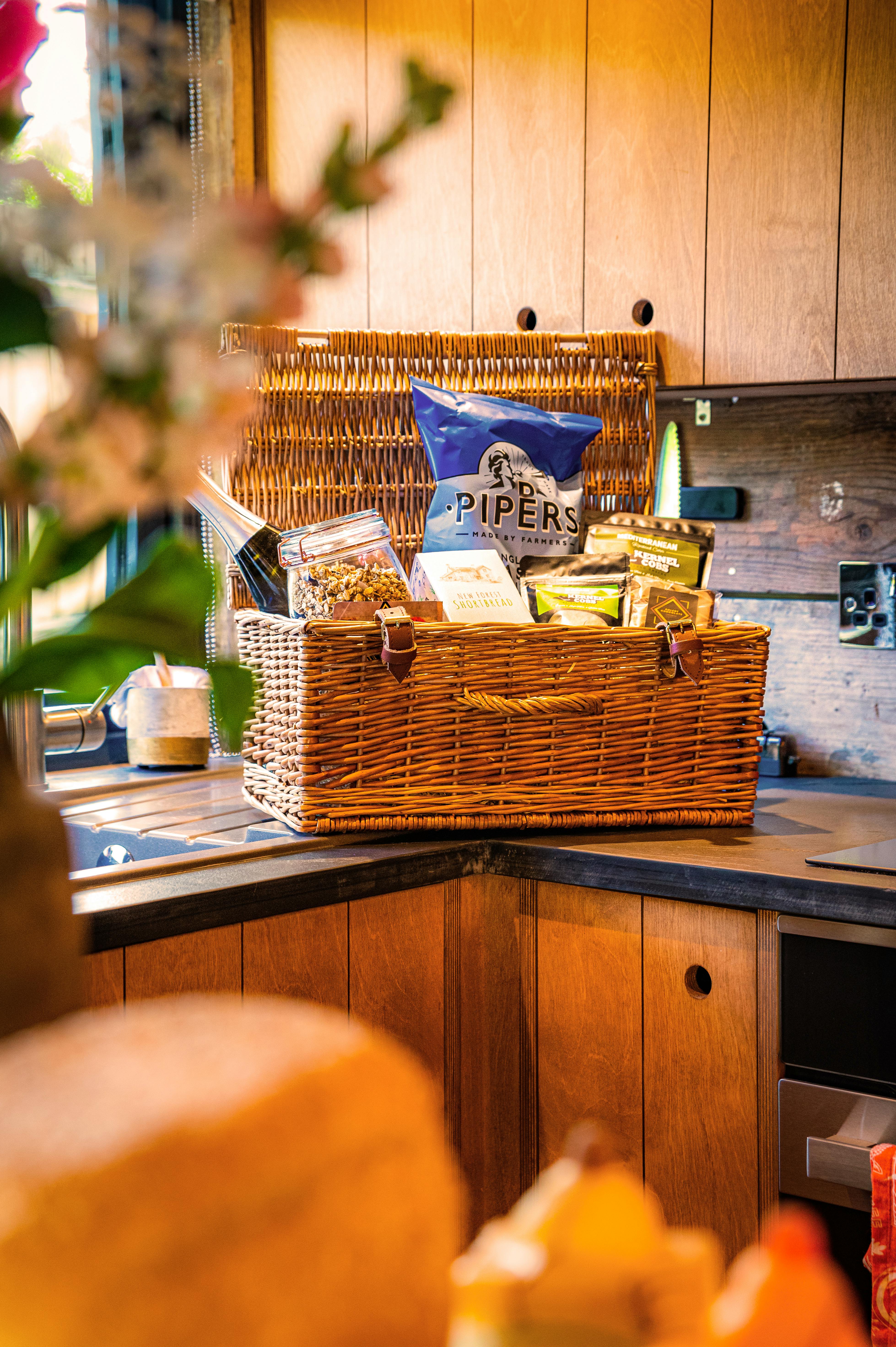 Personalised welcome hamper 