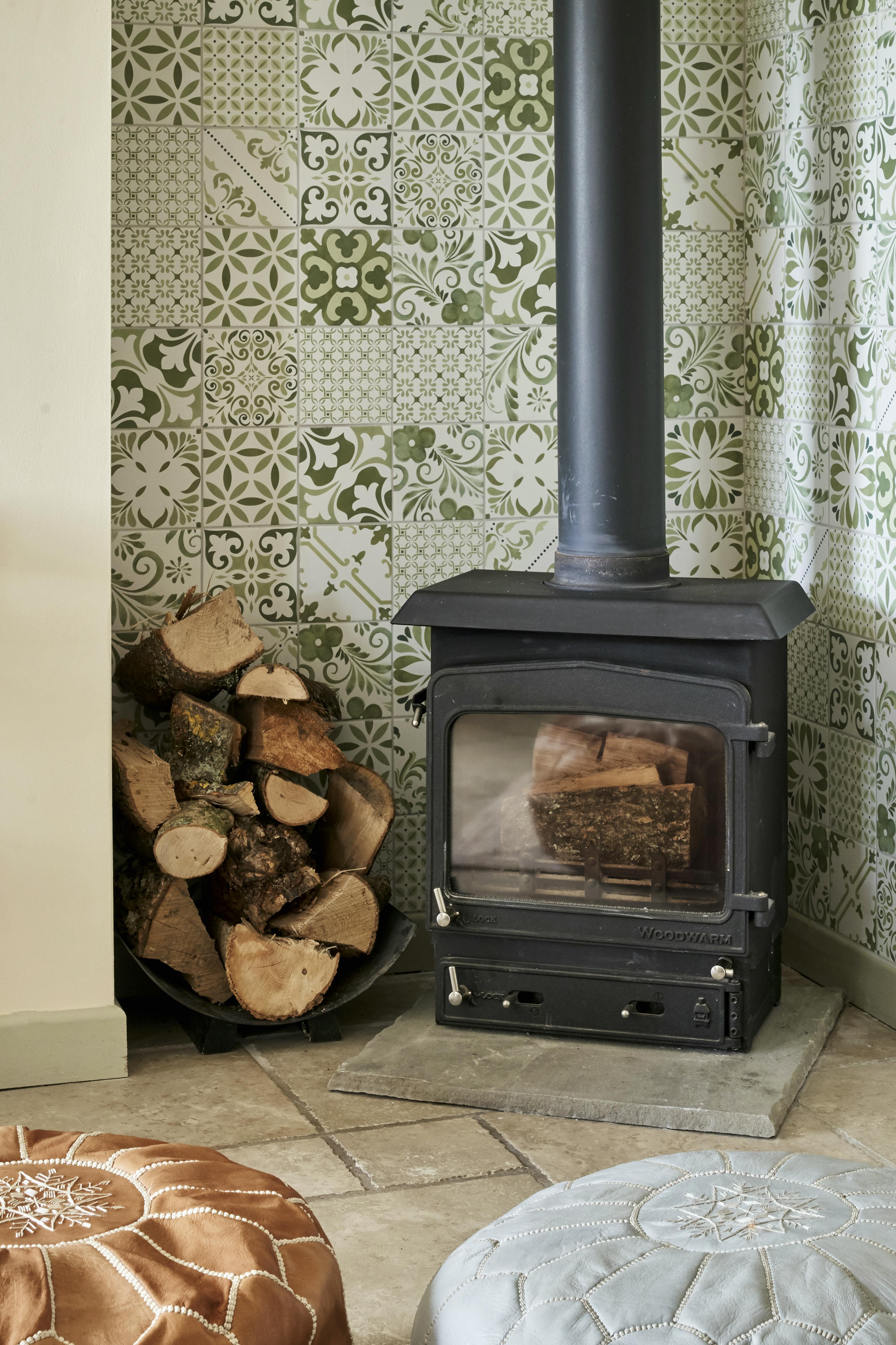 Wood burner for cosy nights in.