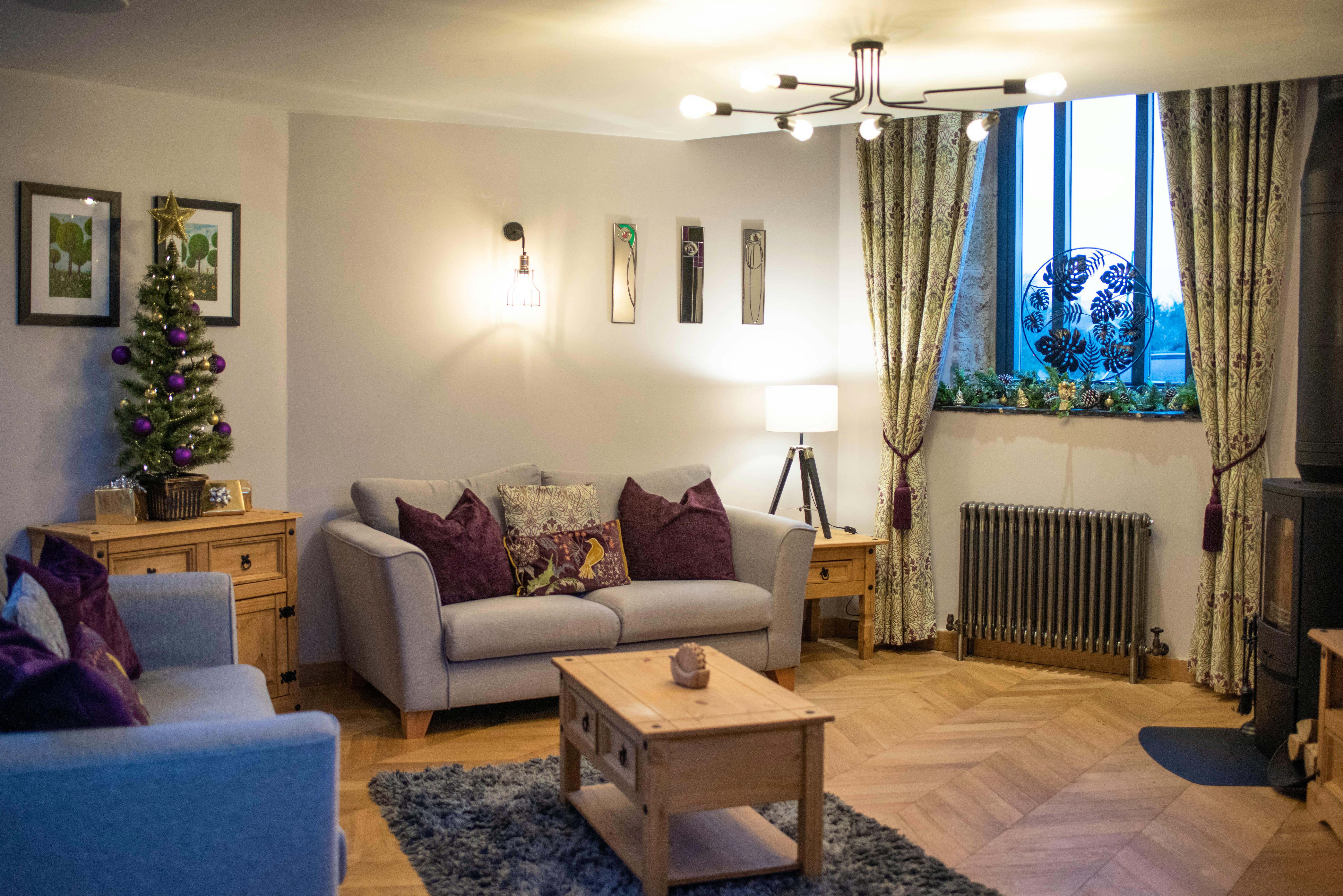 Lounge area in open plan downstairs