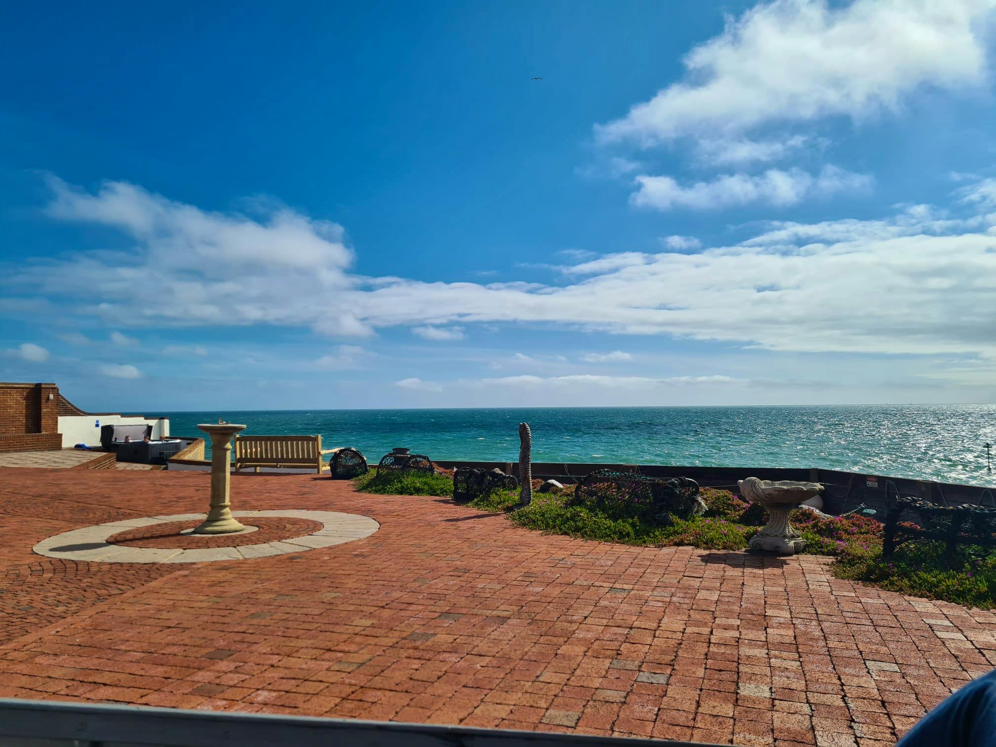 Back terrace with panoramic views