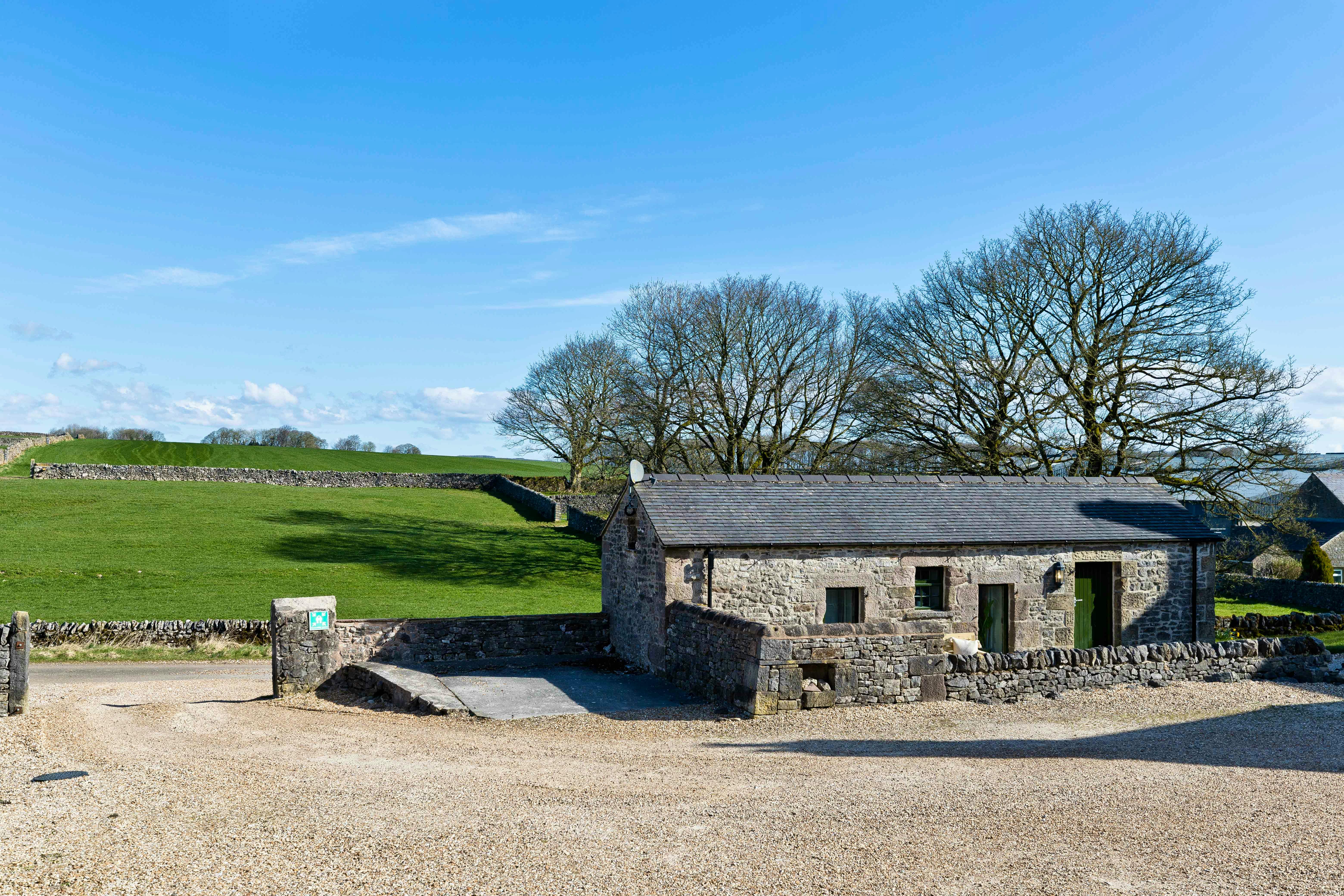 Shared courtyard for parking