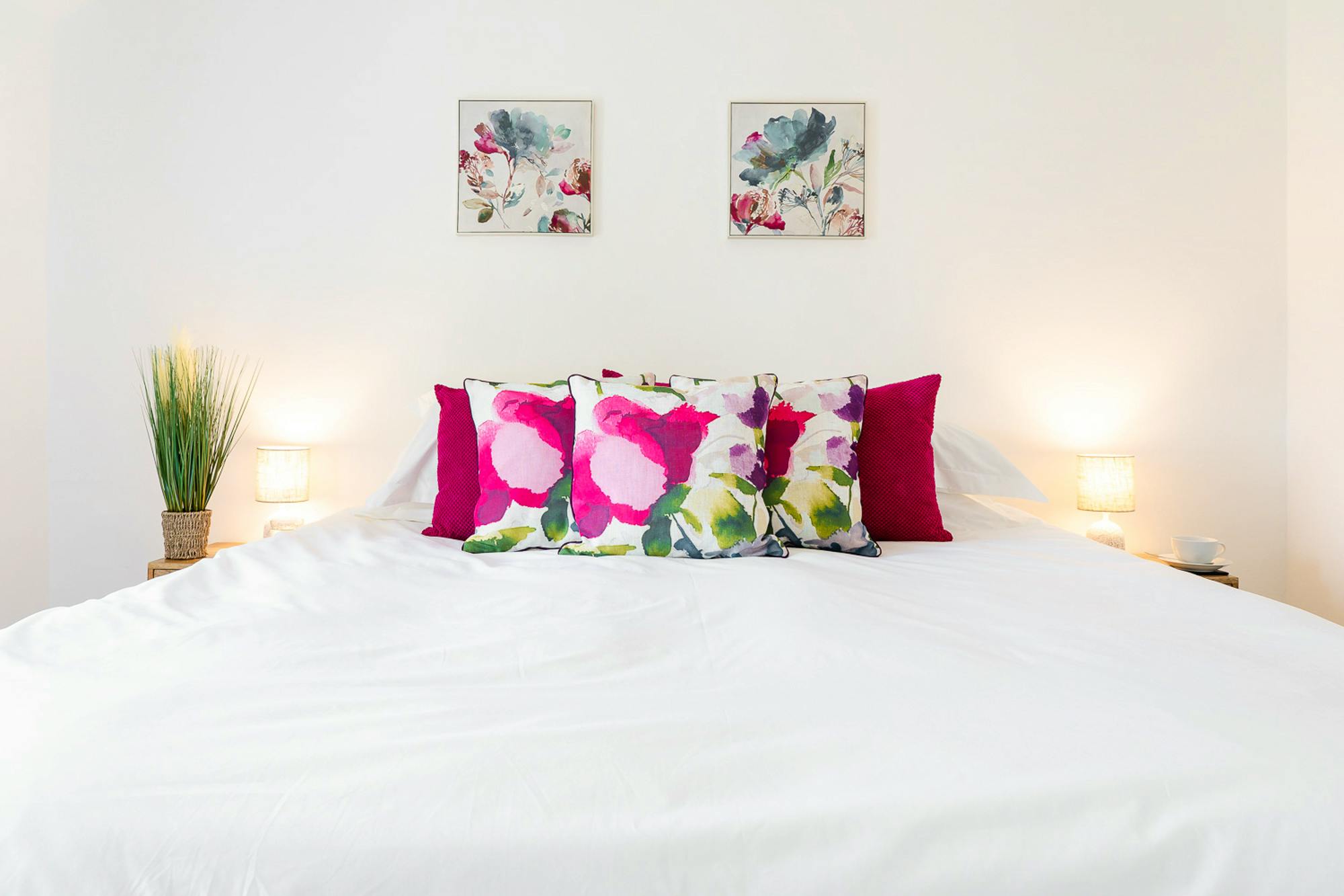 Simple and serene bedroom details