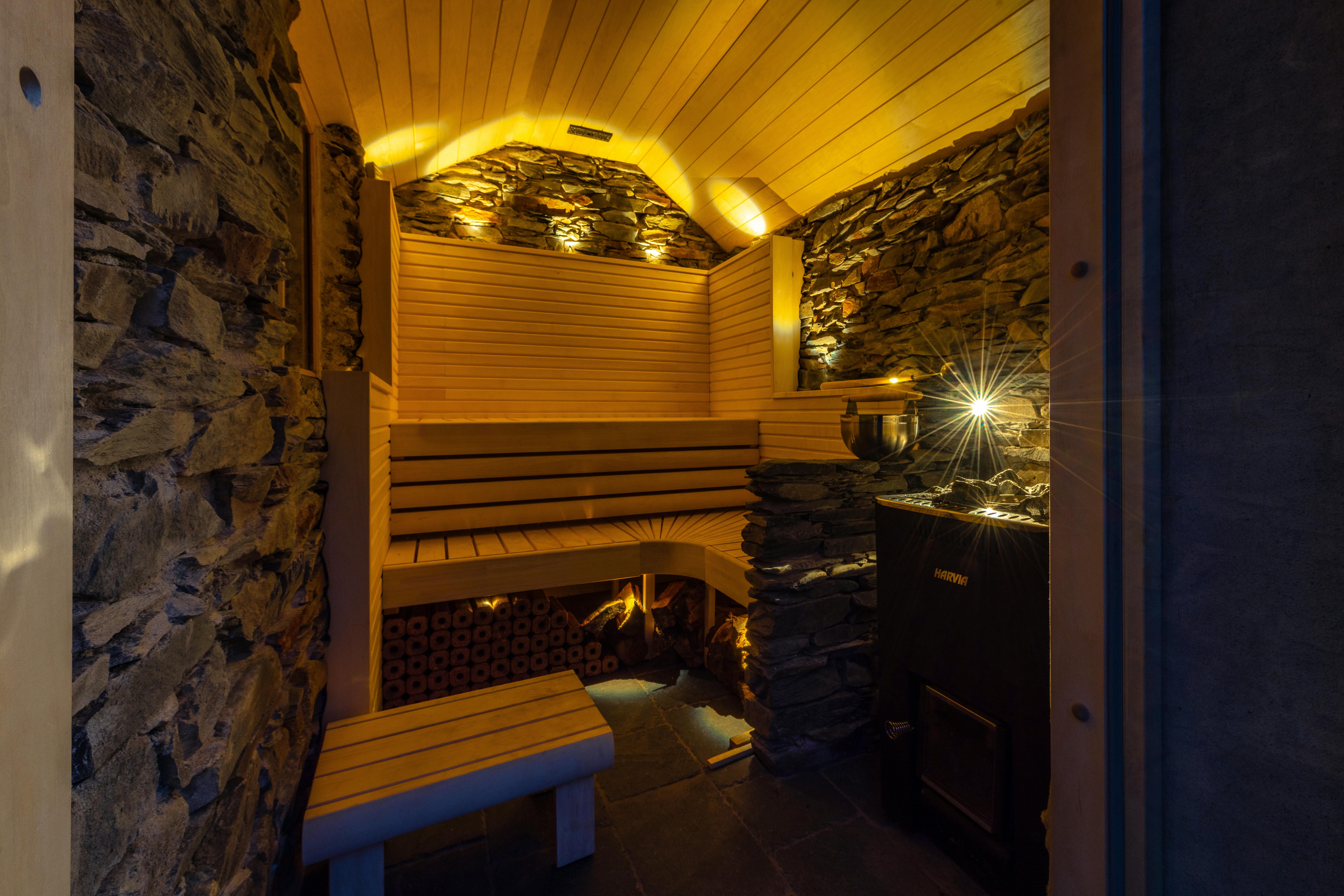 Wood fired sauna