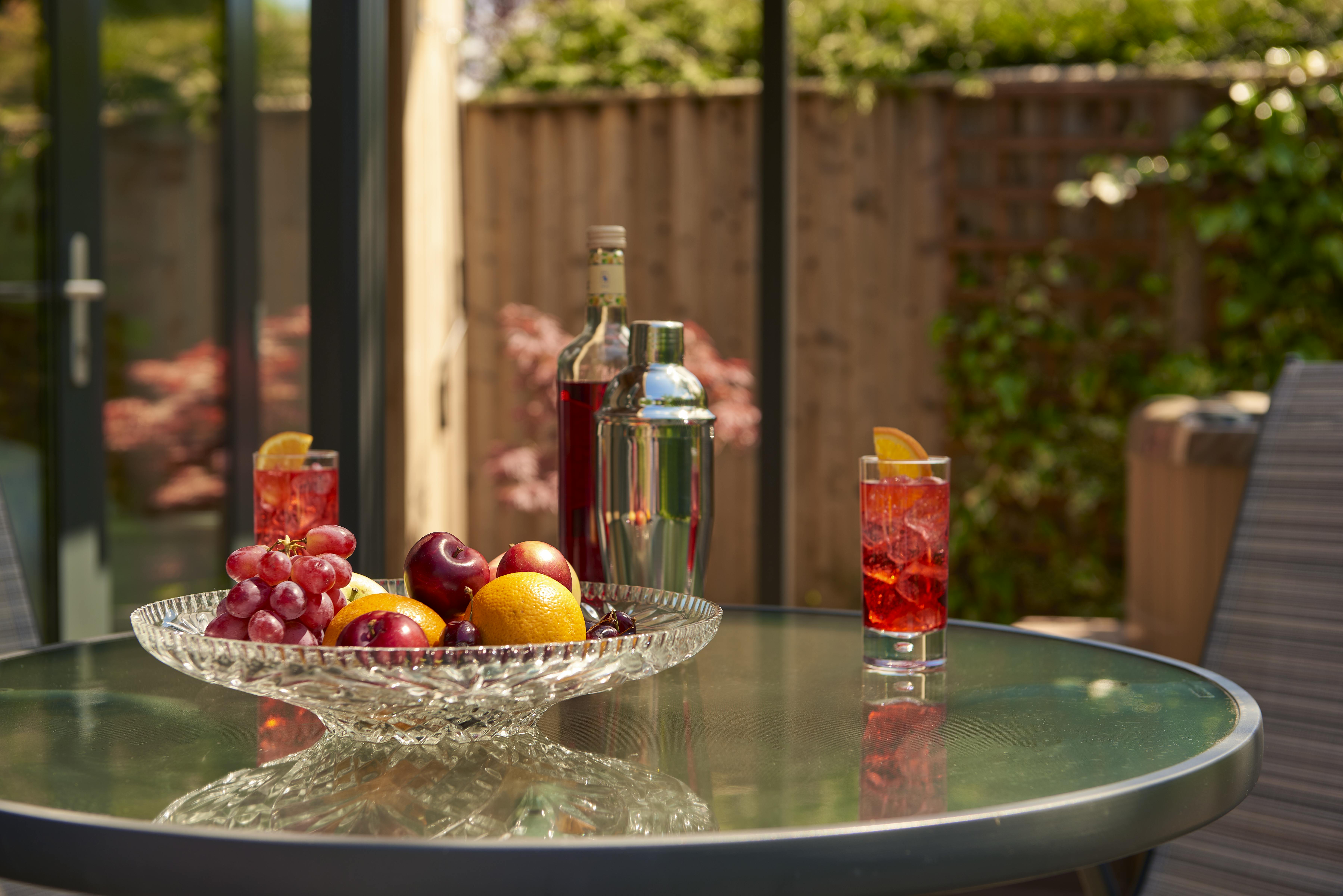 Birch Lodge al-fresco dining