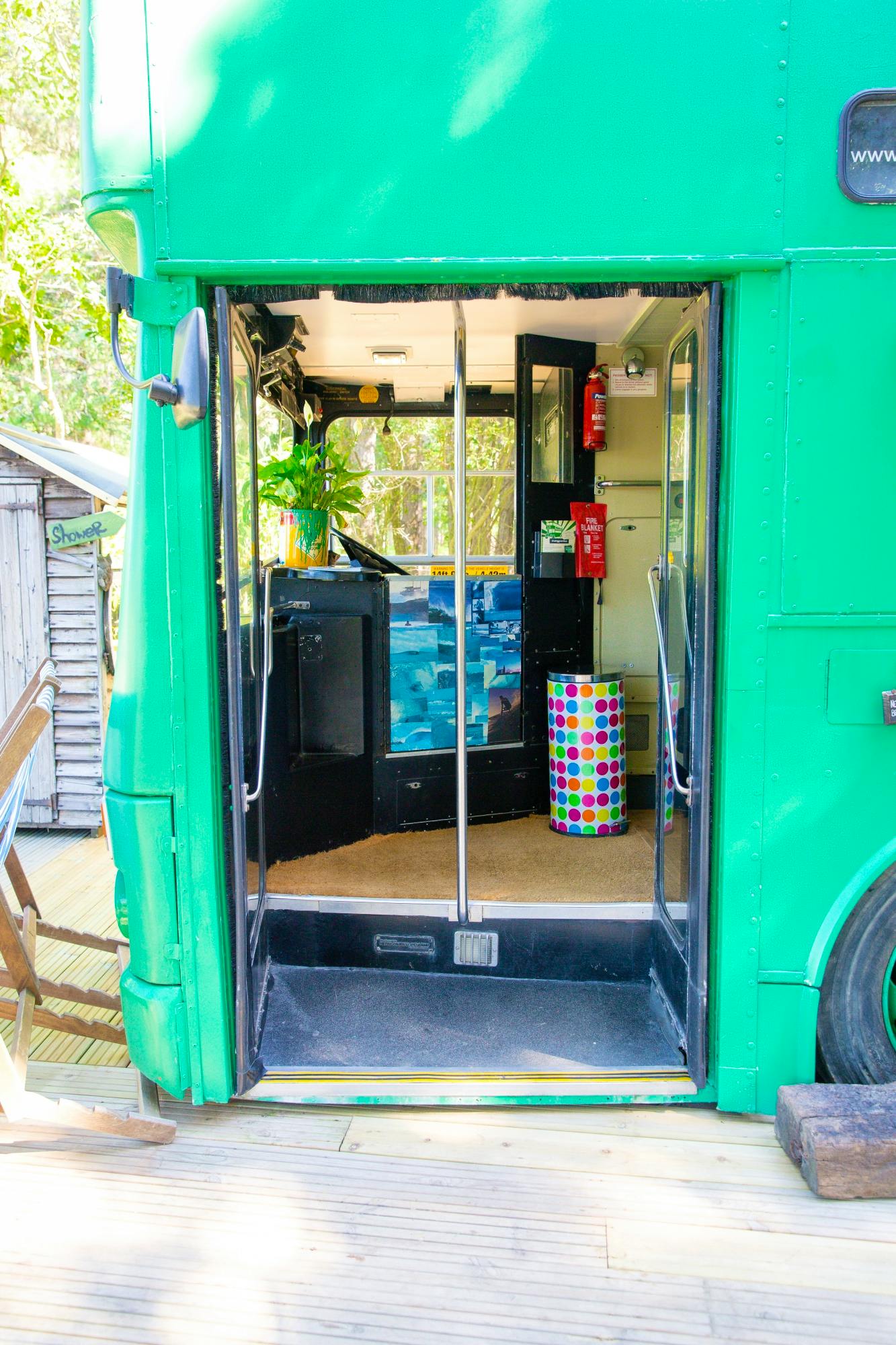 Big Green Bus unique glamping experience in Sussex