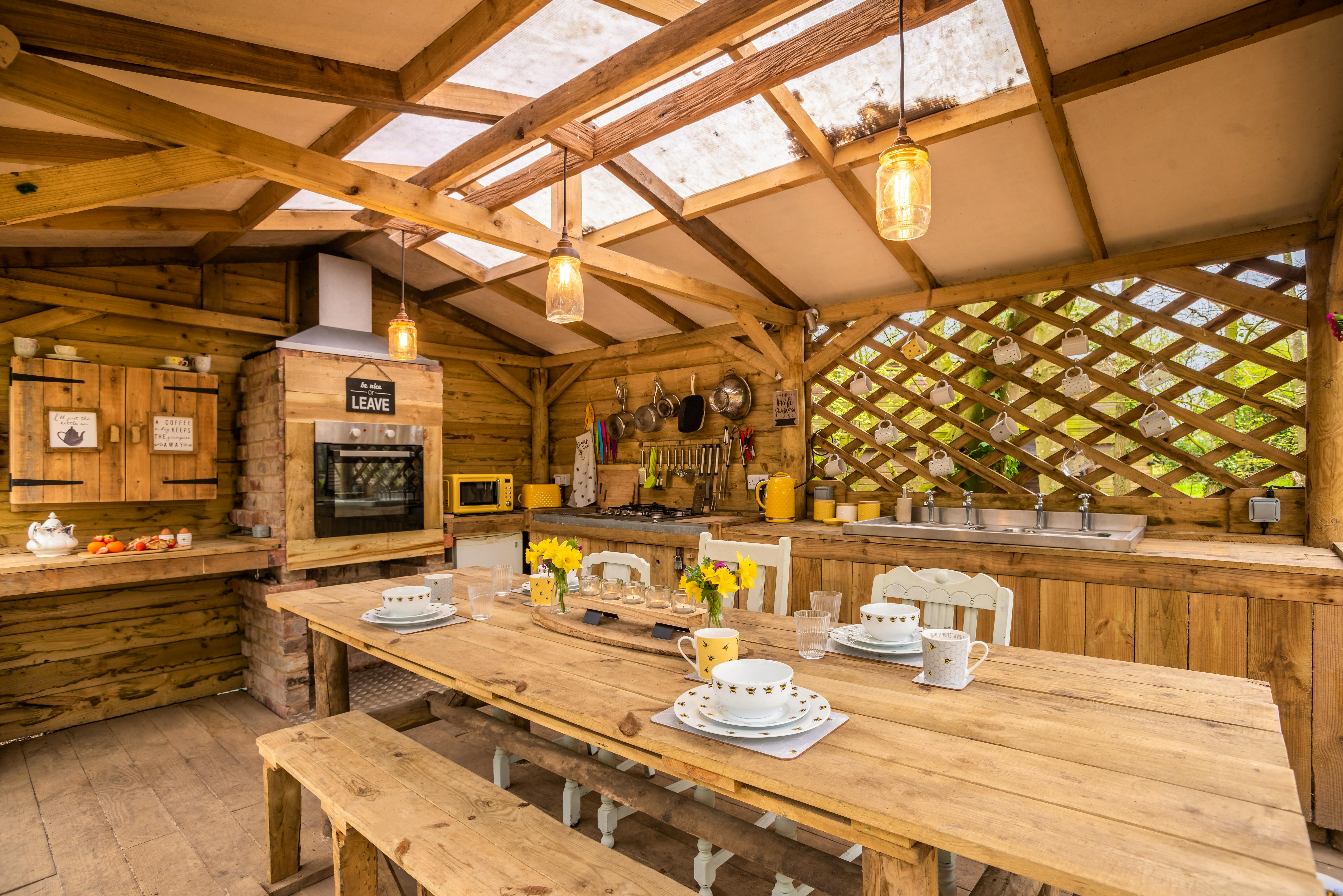 Fully equipped kitchen area