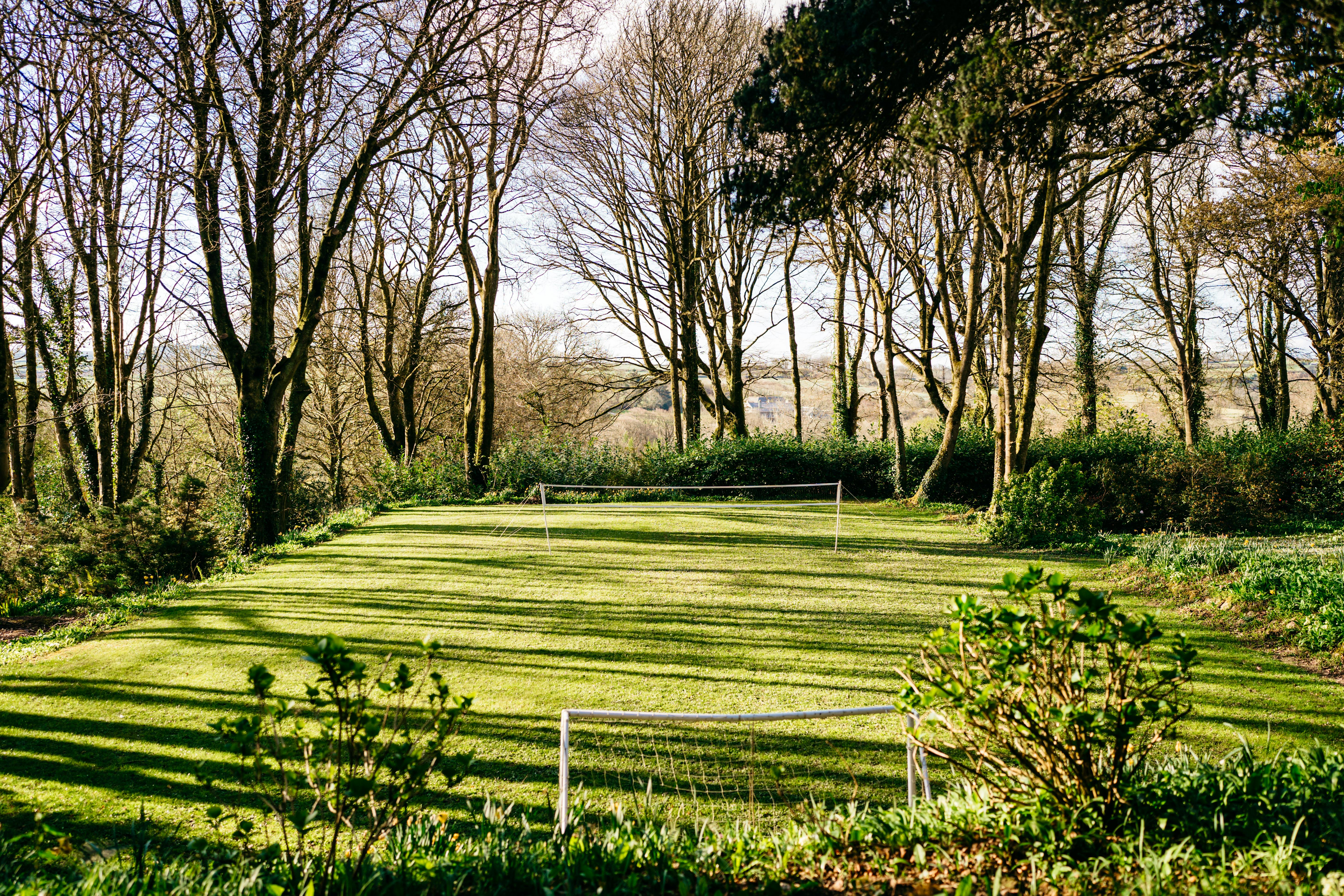 Badminton and football goal