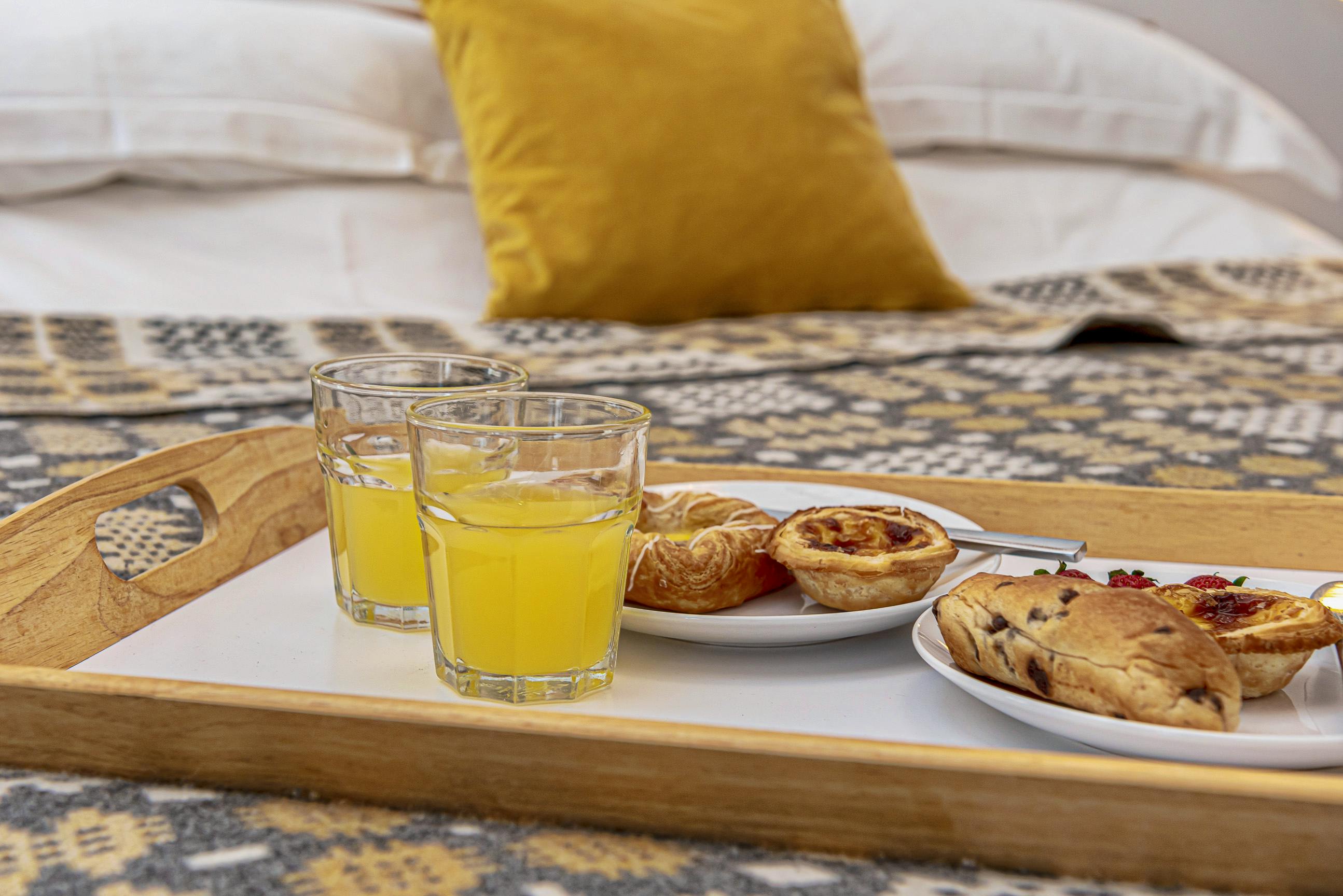 Enjoy breakfast in bed