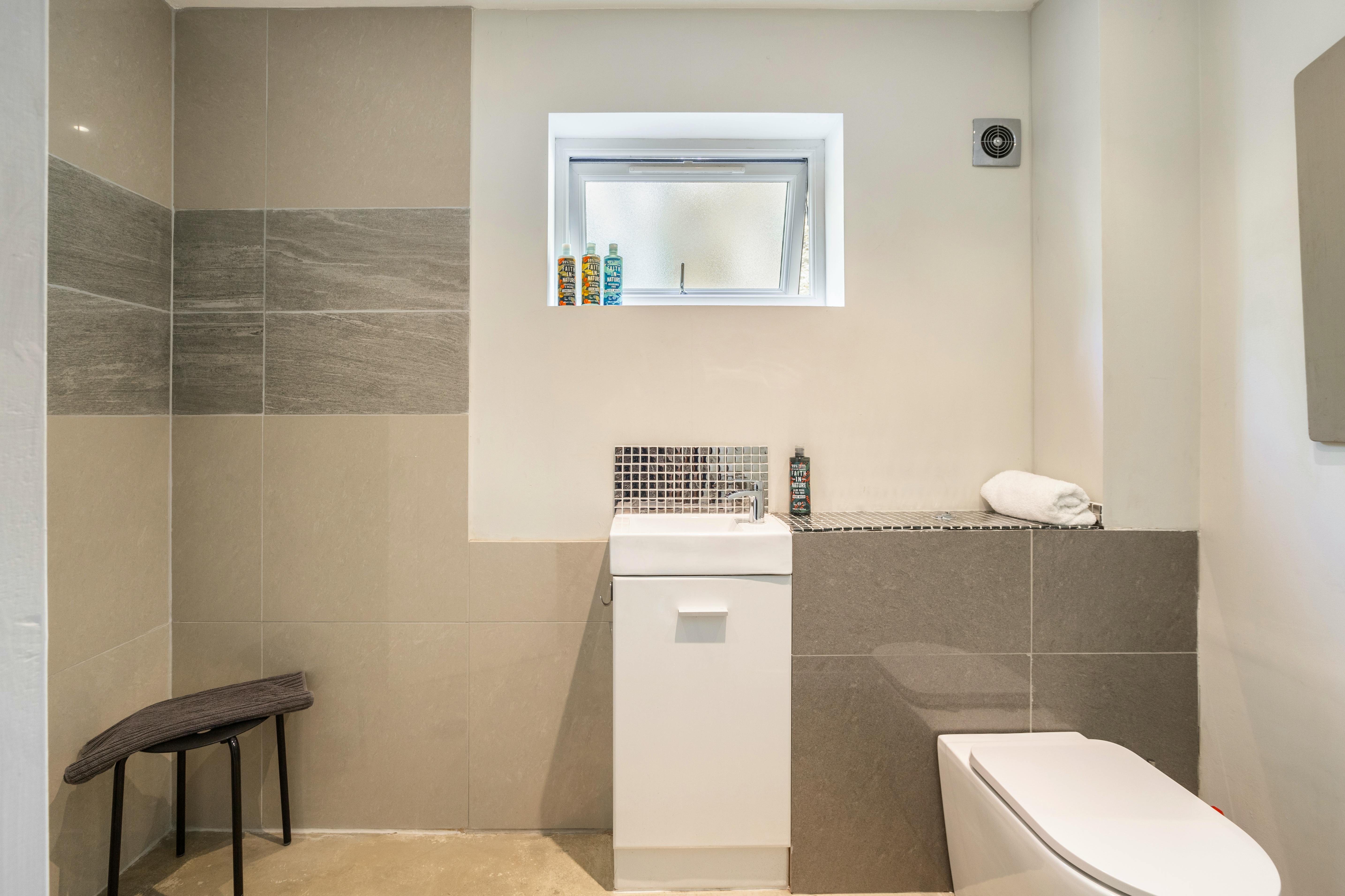 Down stairs wet room