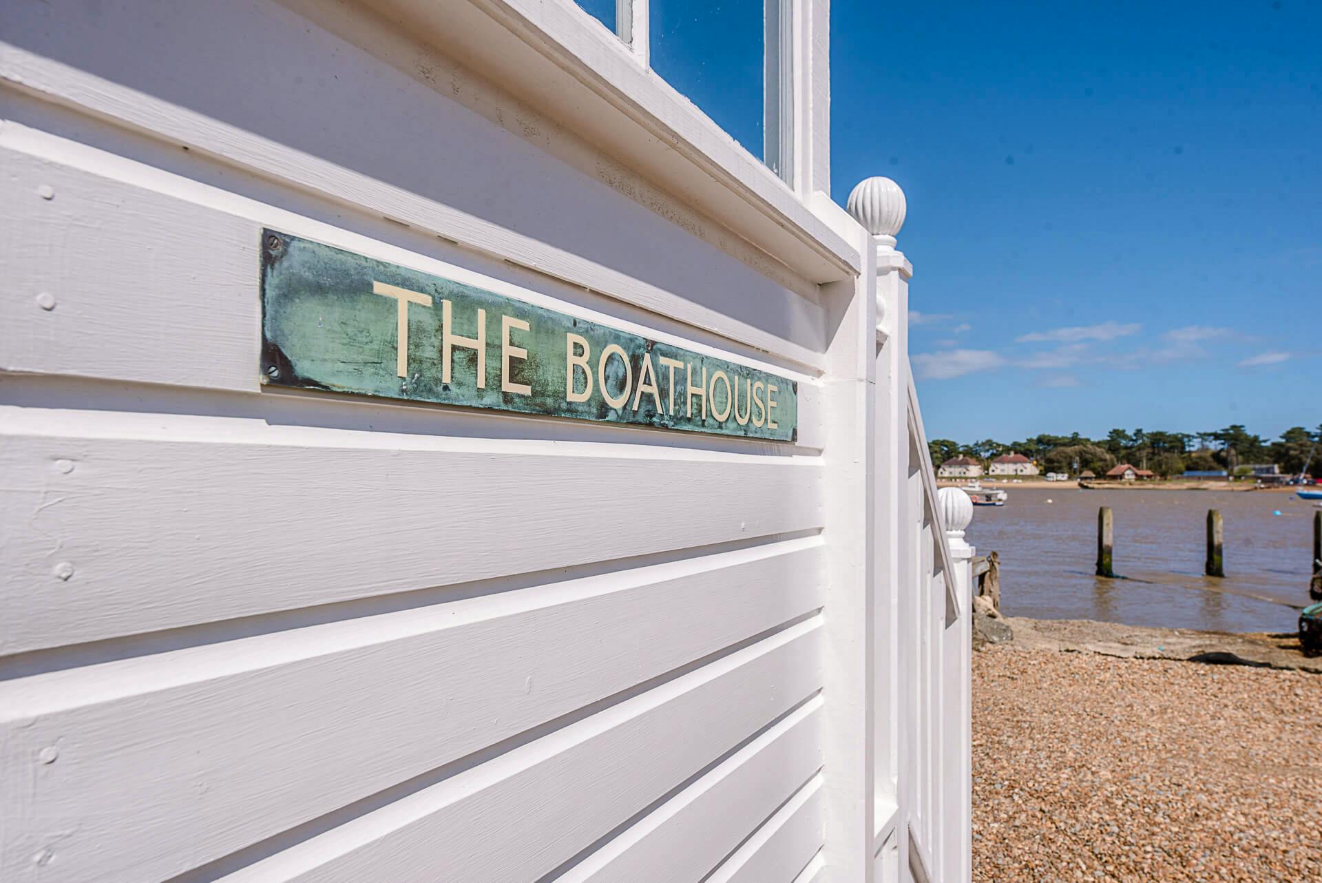 The Boathouse Suffolk on the water's edge