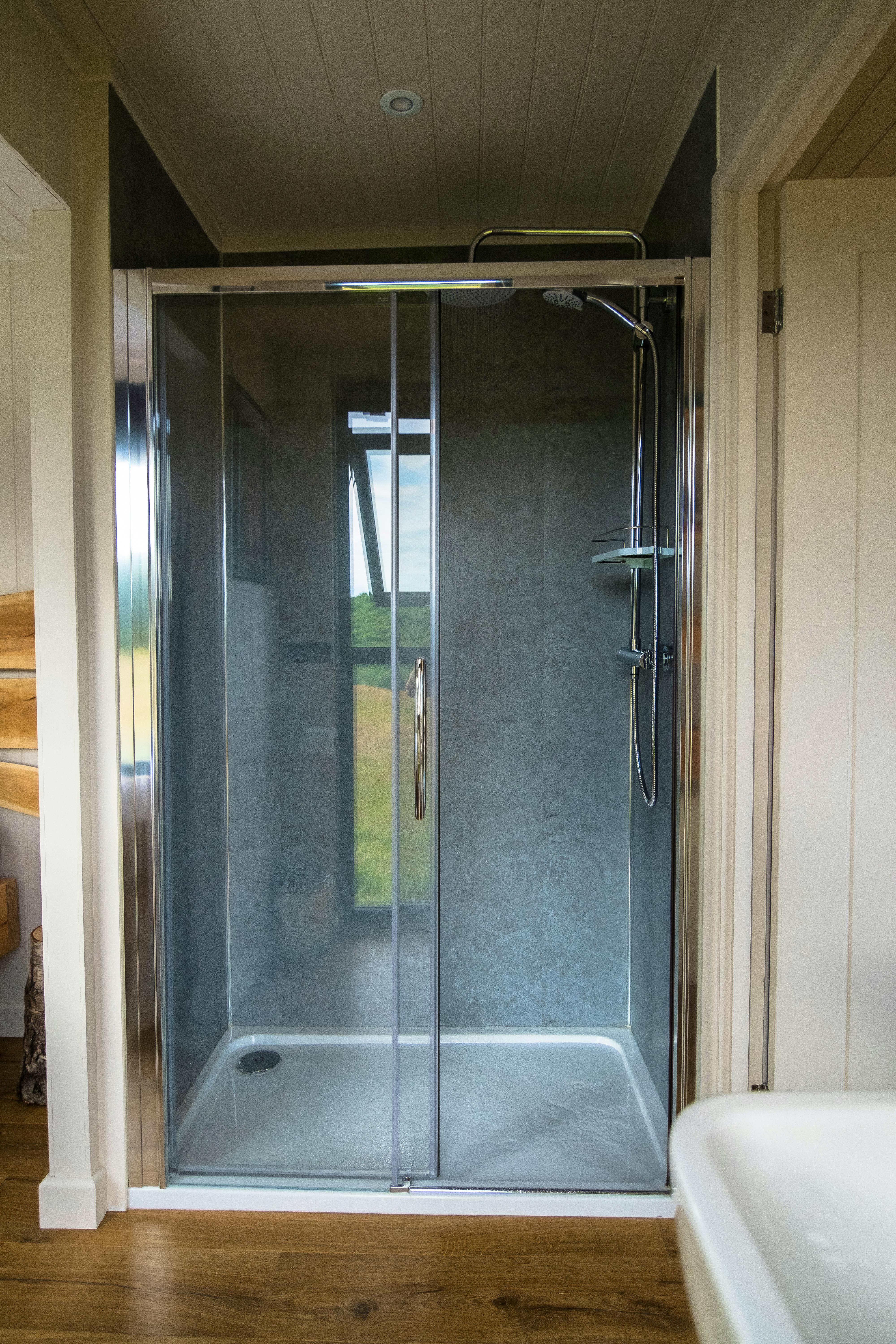 Hot waterfall shower