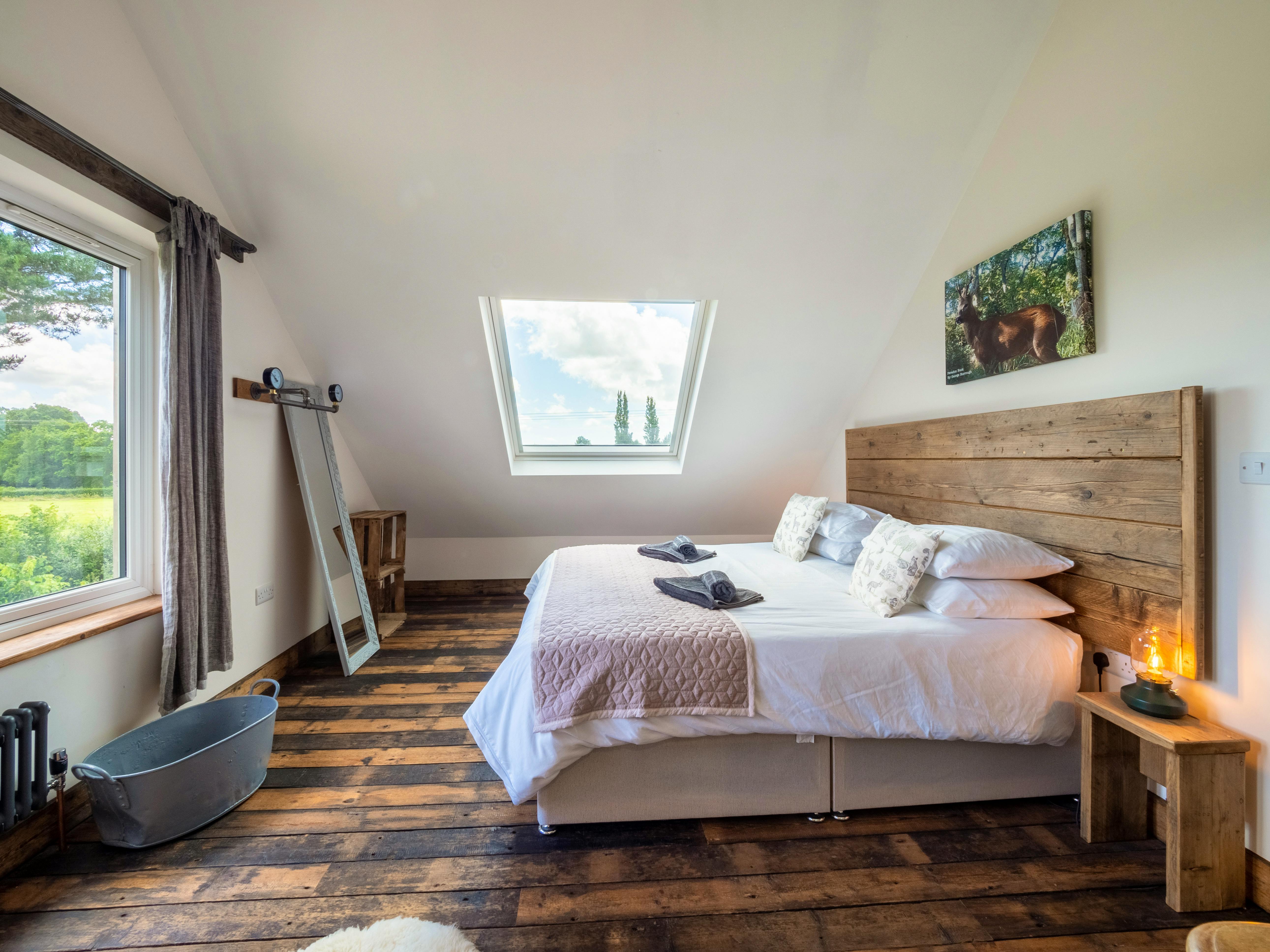 One of four bedrooms