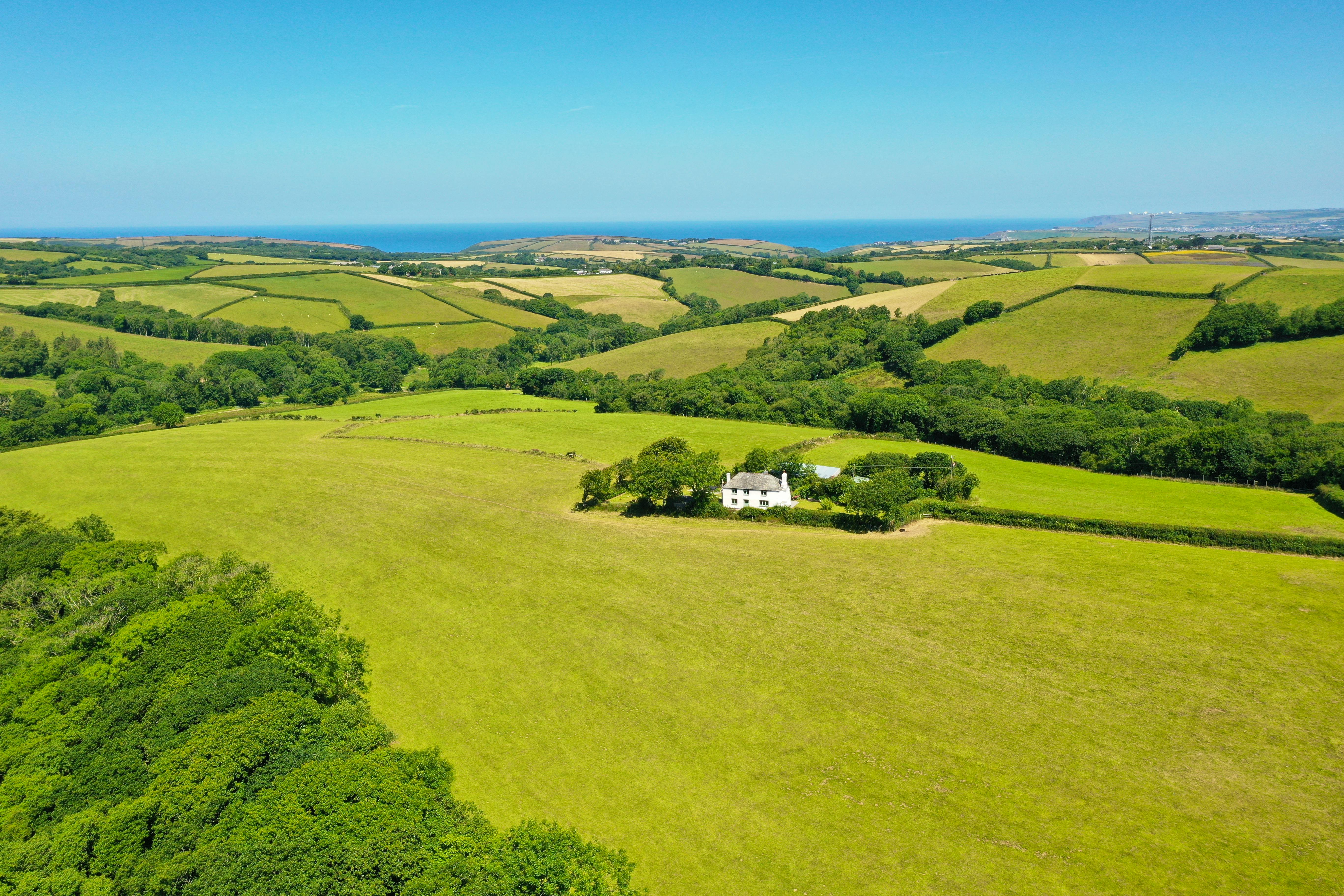 Just a few miles from the coast