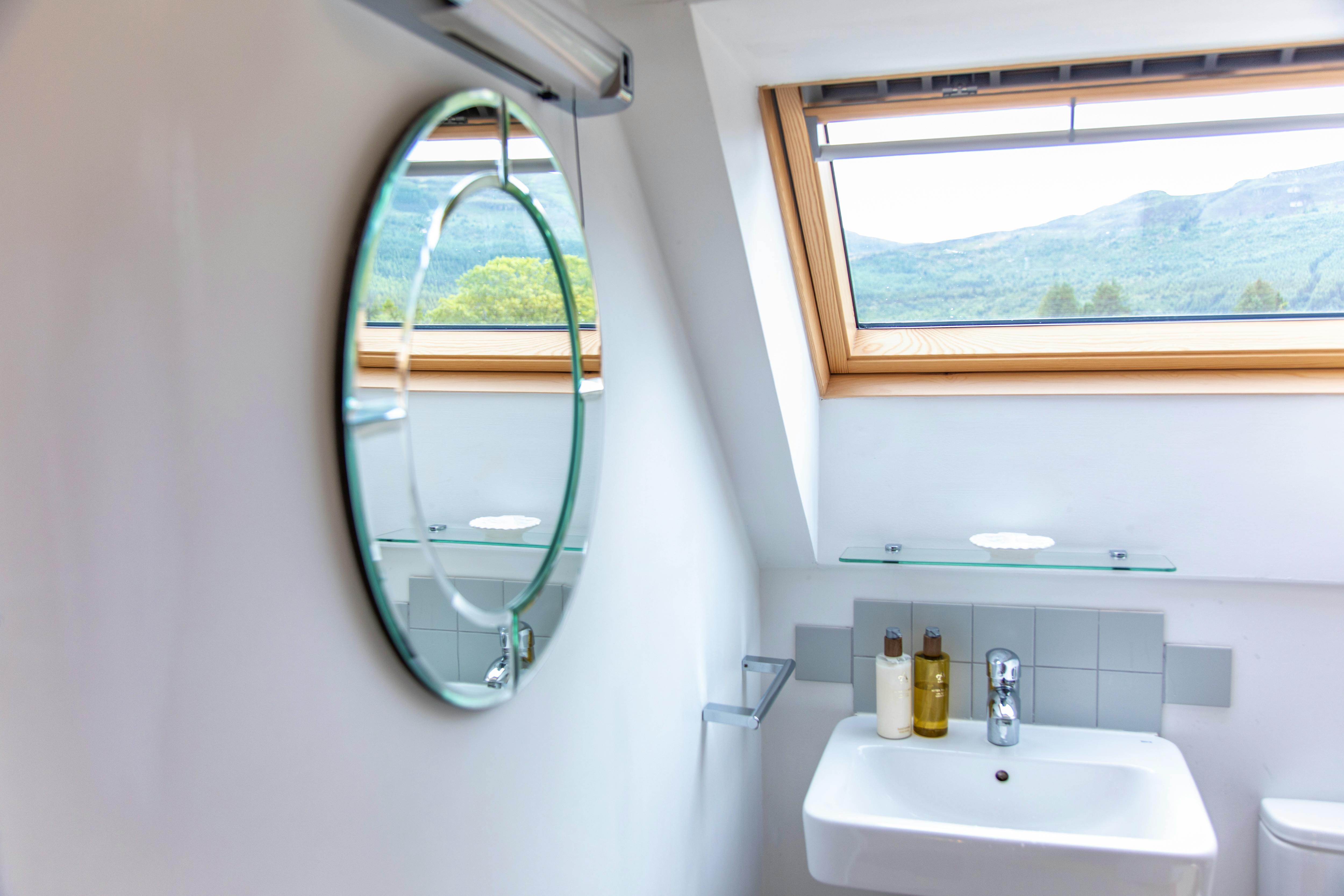 Upstairs shower room with WC