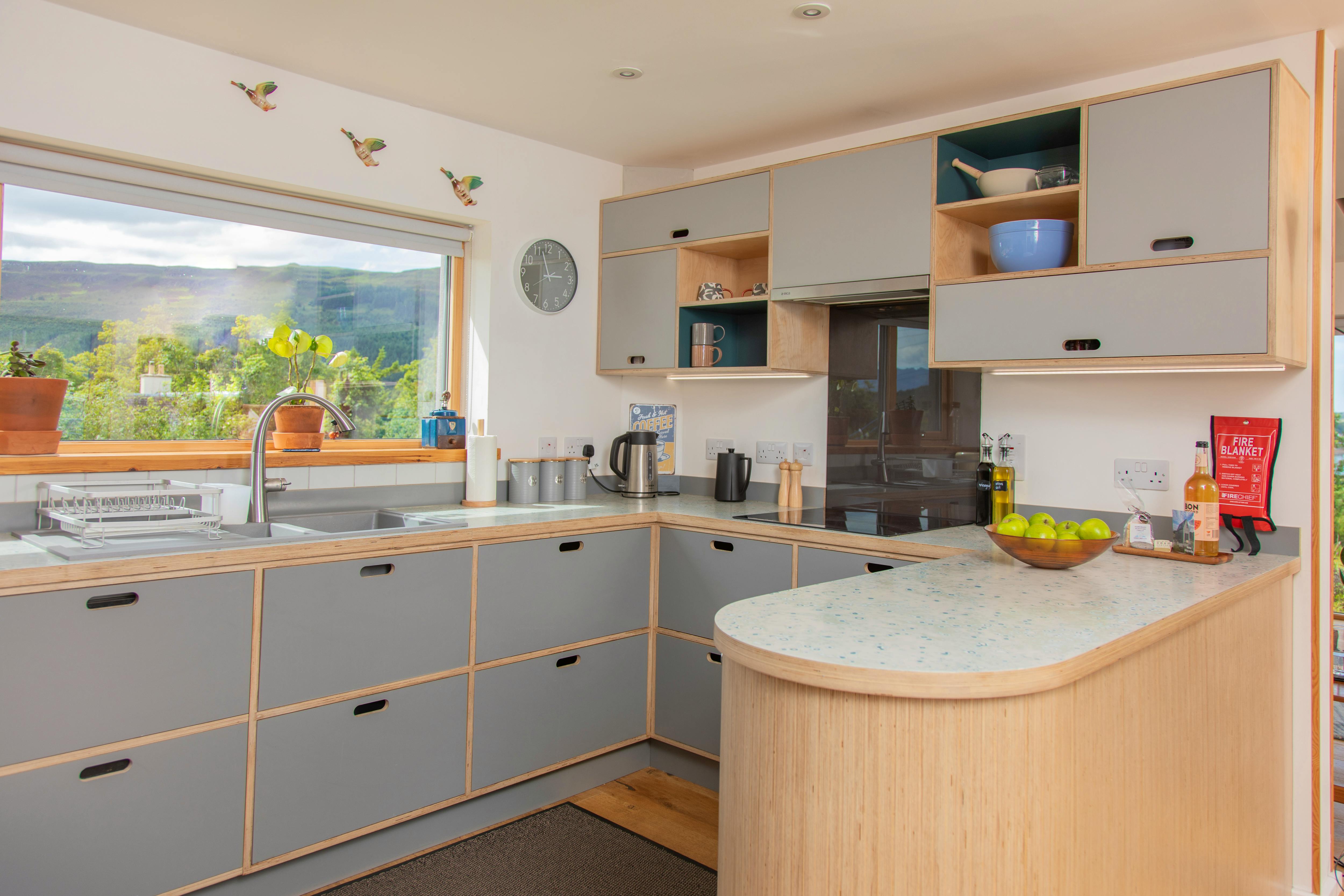 Forest & hill views whilst you cook