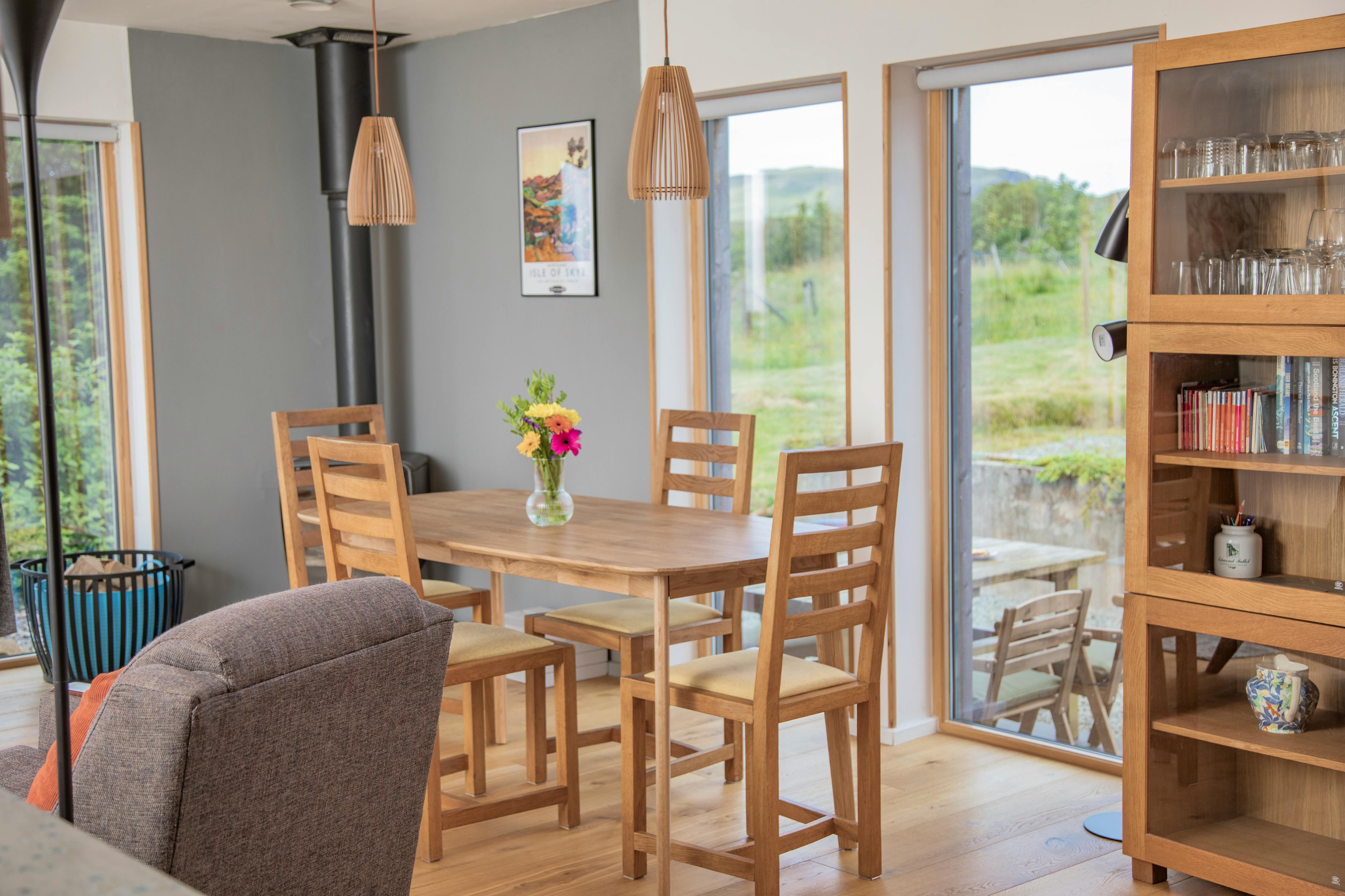 Dining with loch & mountain views