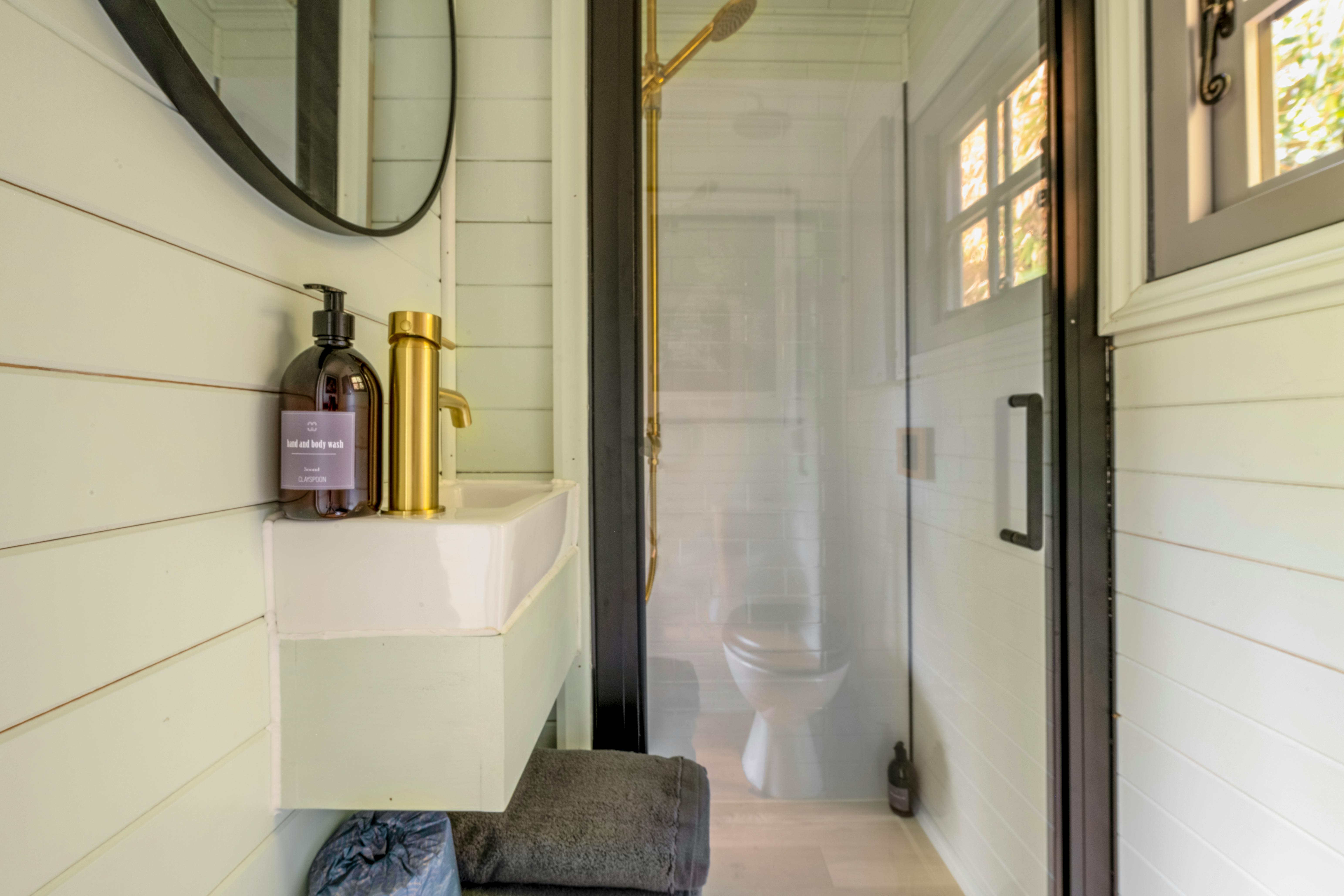 Bathroom with shower and WC