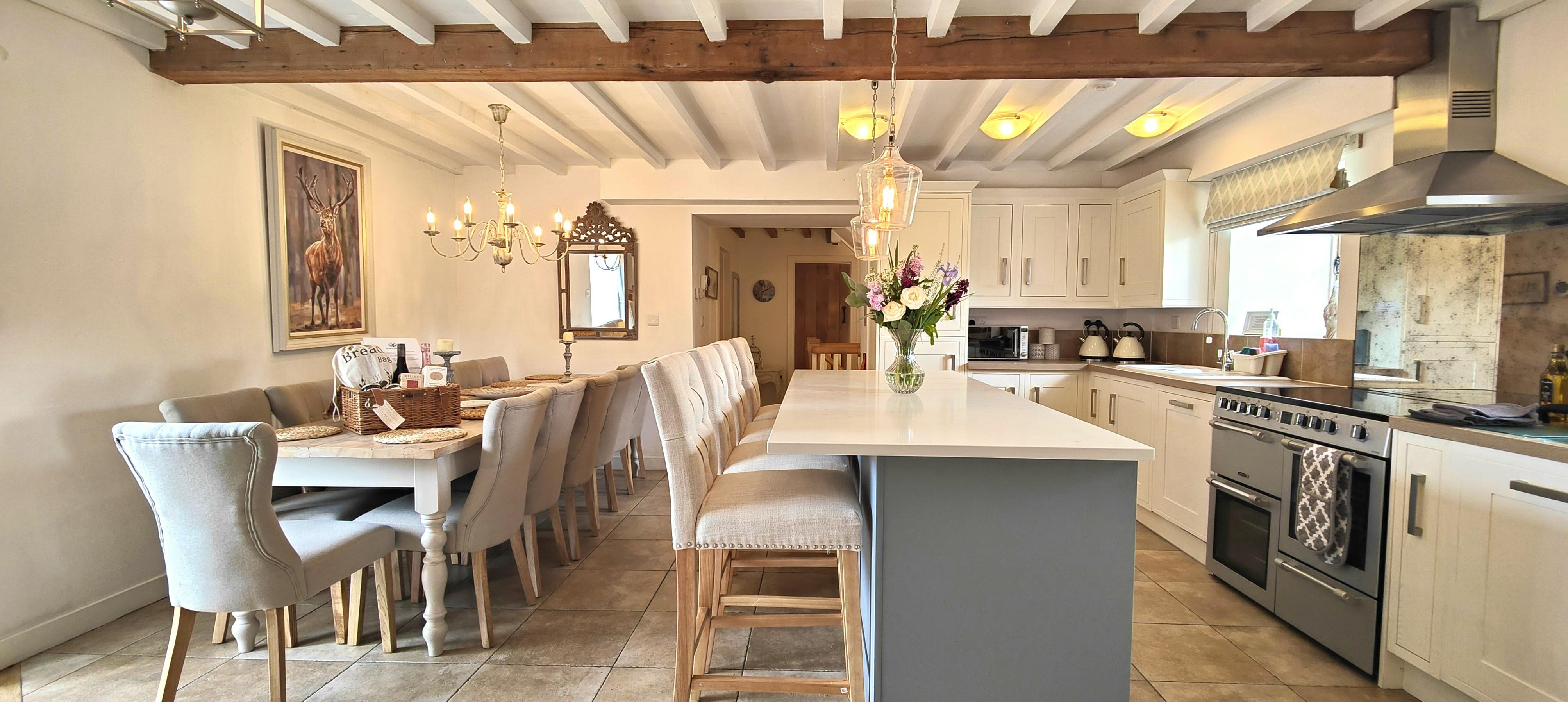 Open Plan Dining room and Kitchen