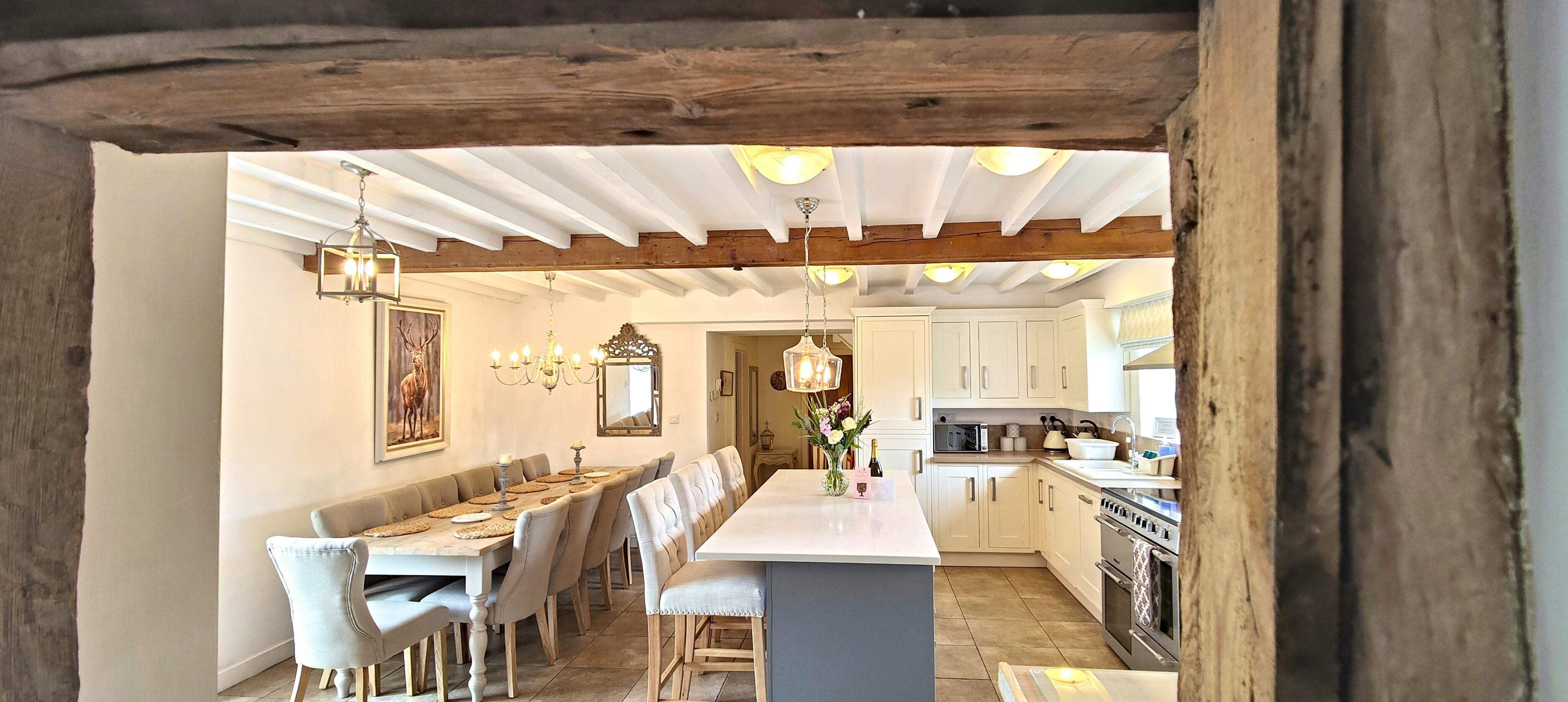 Open Plan Dining room and Kitchen