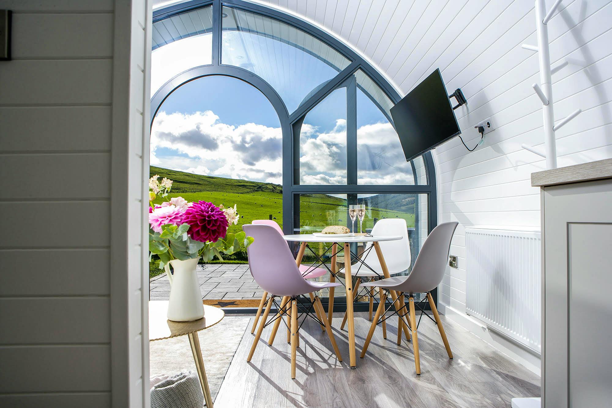 Dine with a view of a Scottish glen