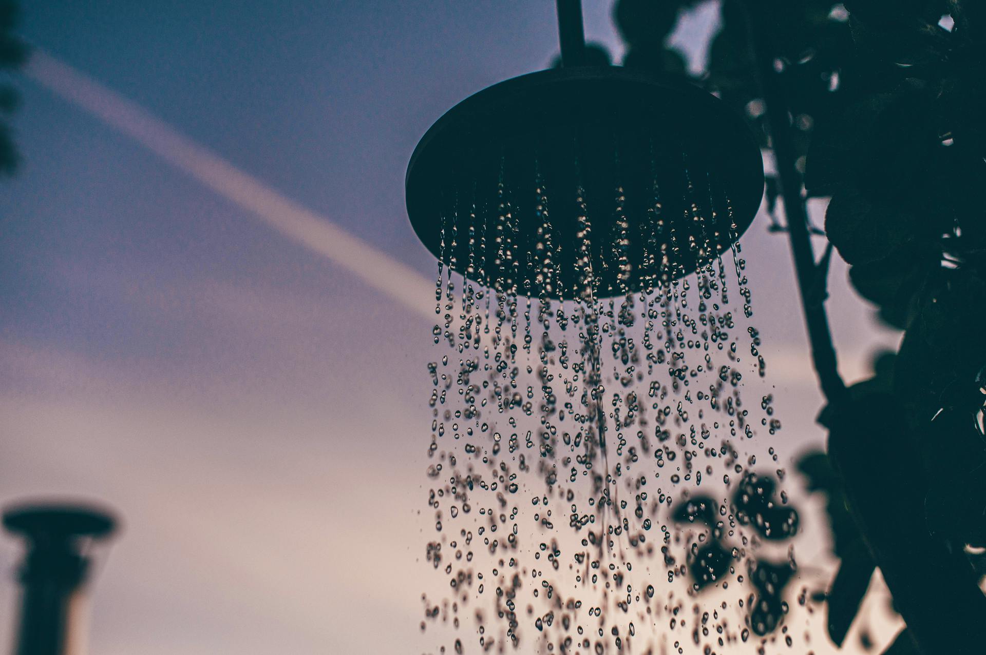 Outdoor shower at Nantseren