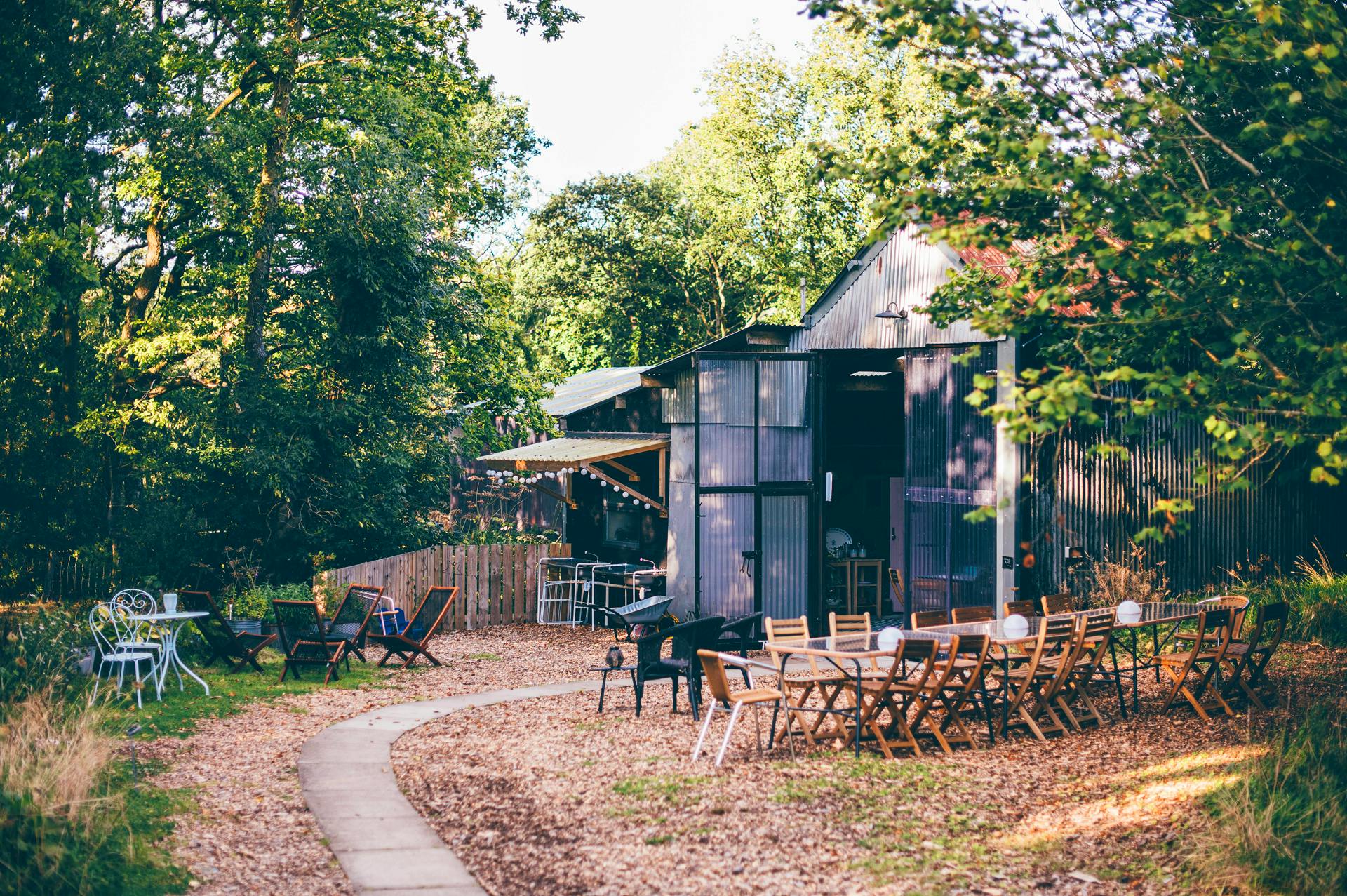 Outdoor seating at Nantseren