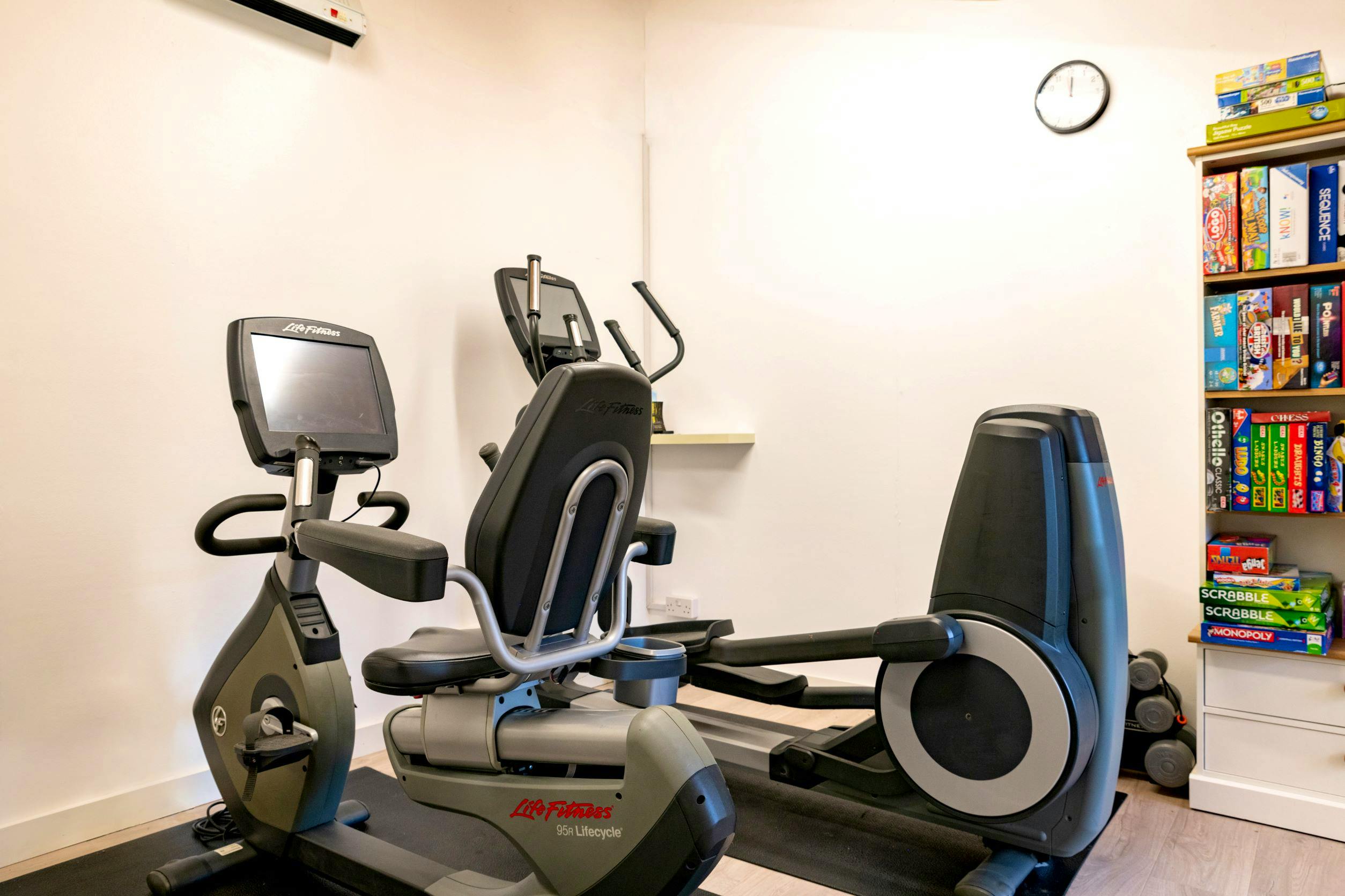 The gym and games library