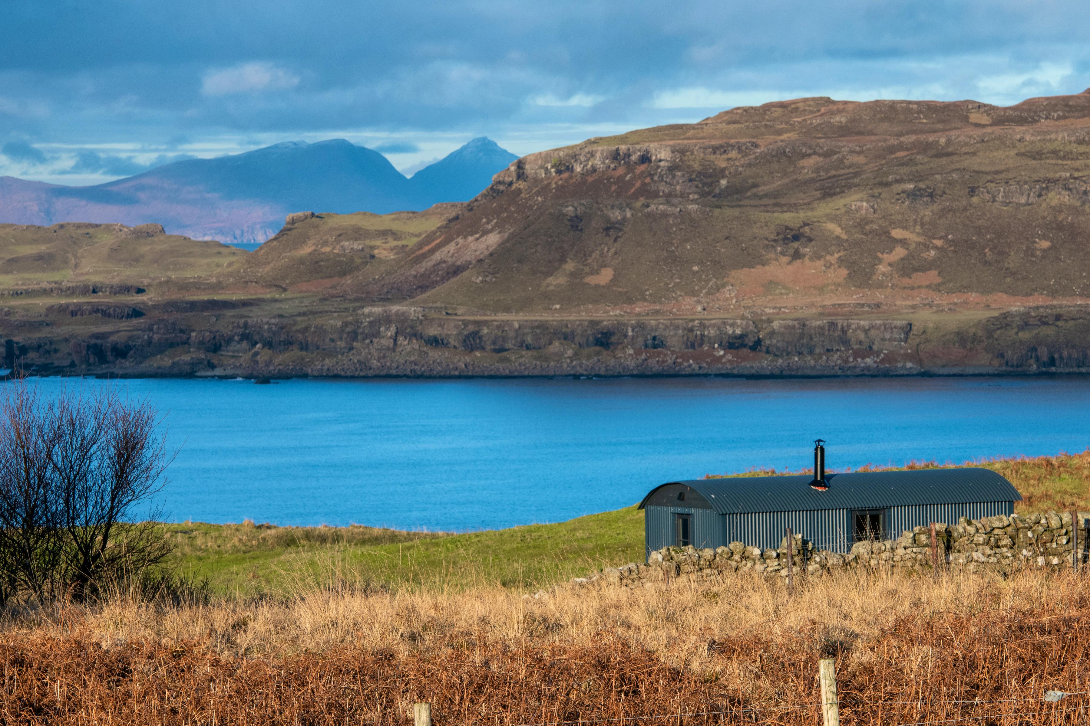 Isle of Rum in the distance 
