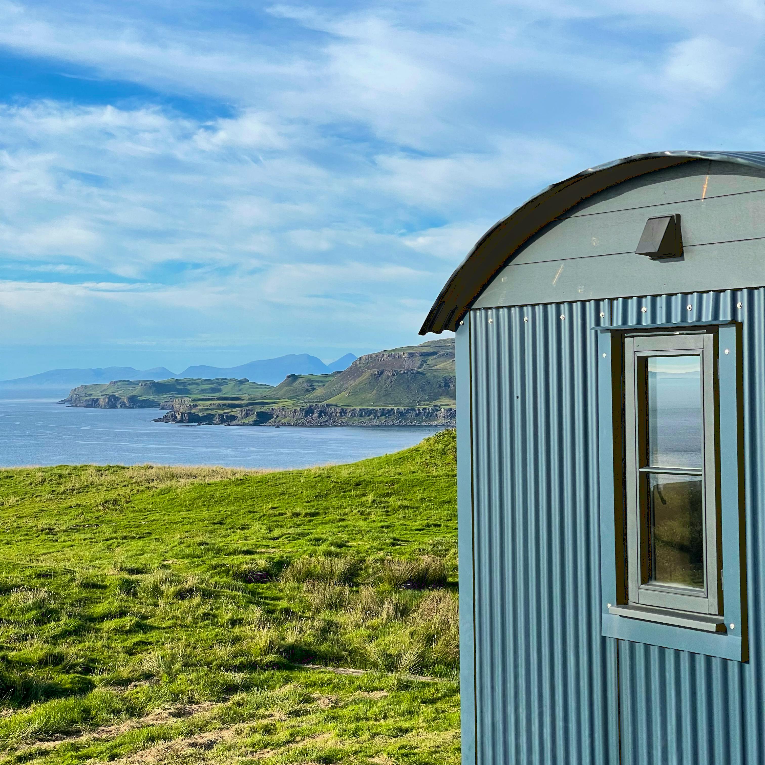 View to the north from garden area