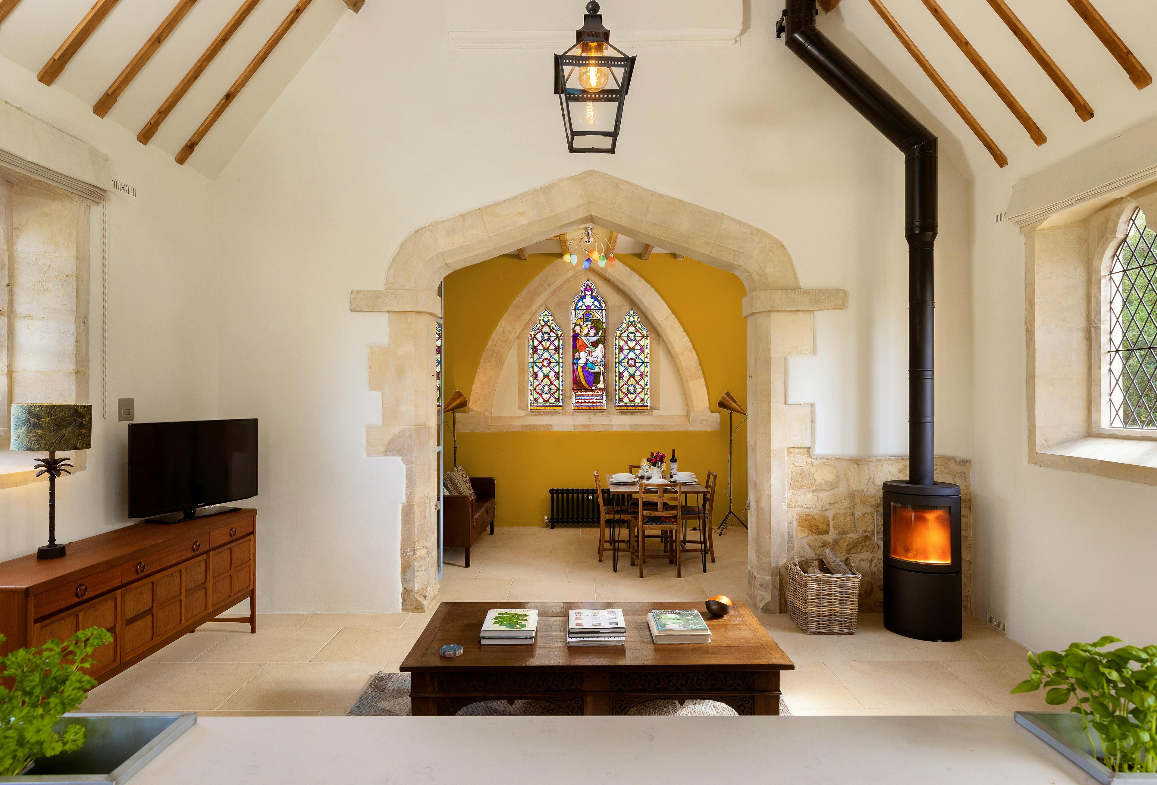 View from kitchen toward Chancel